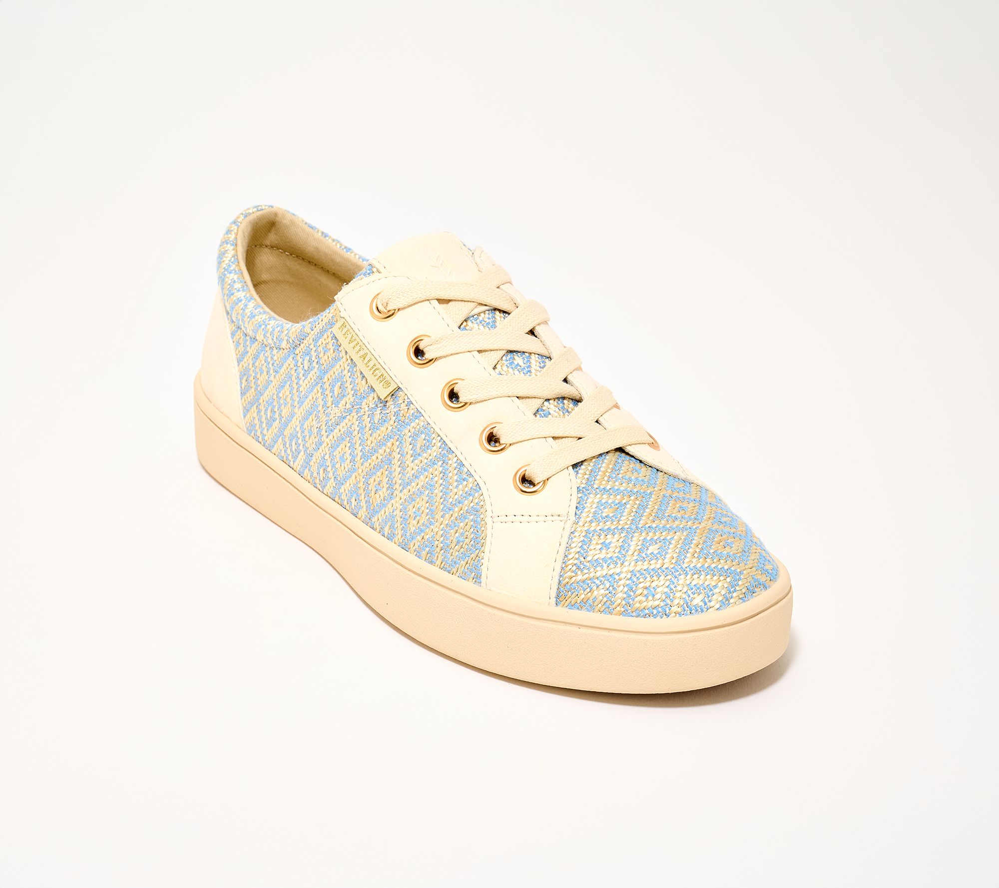 Revitalign Orthotic Raffia Lace Up Sneakers - Amalfi