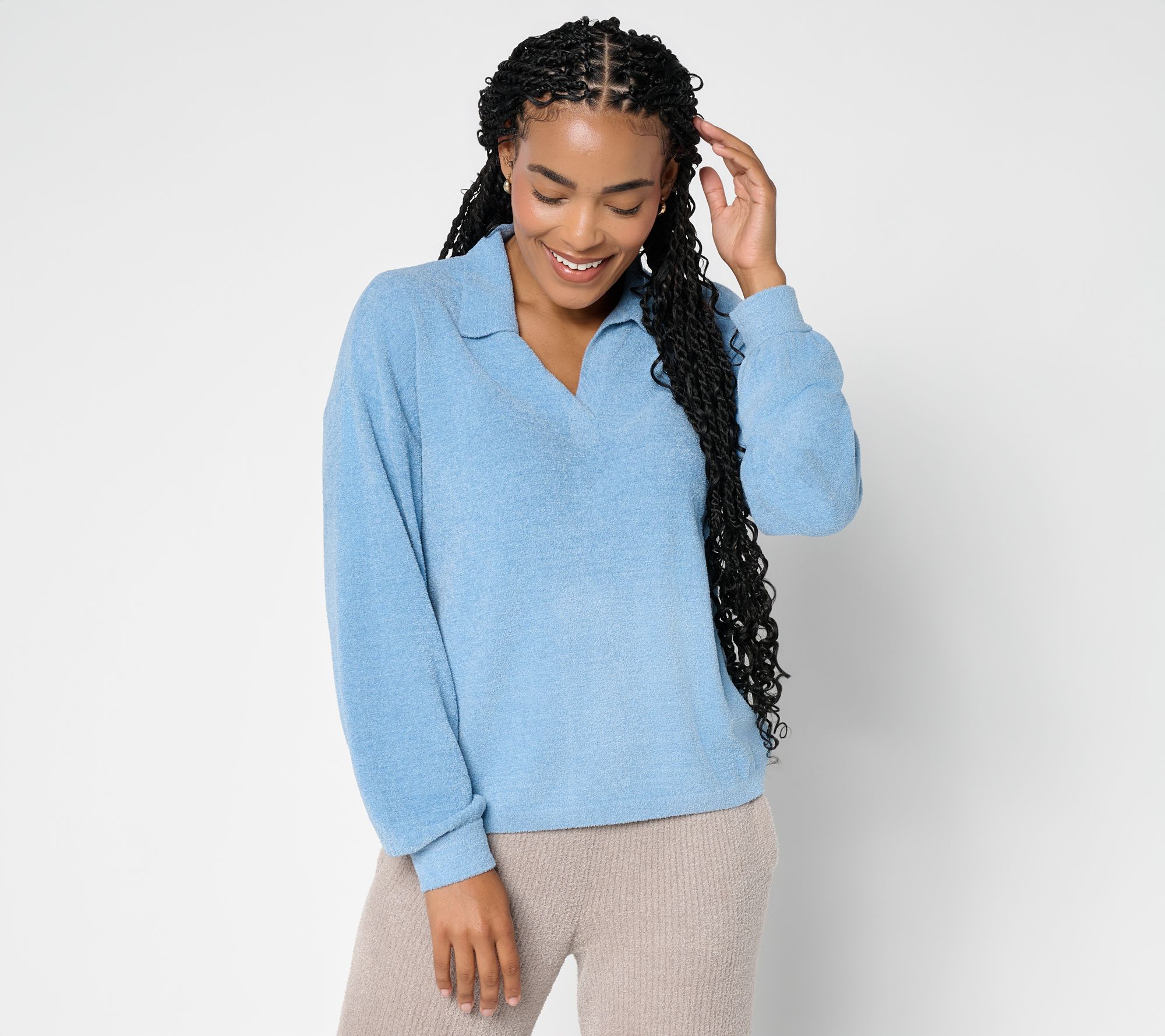 Barefoot Dreams CozyChic Ultra Lite Collared Pullover