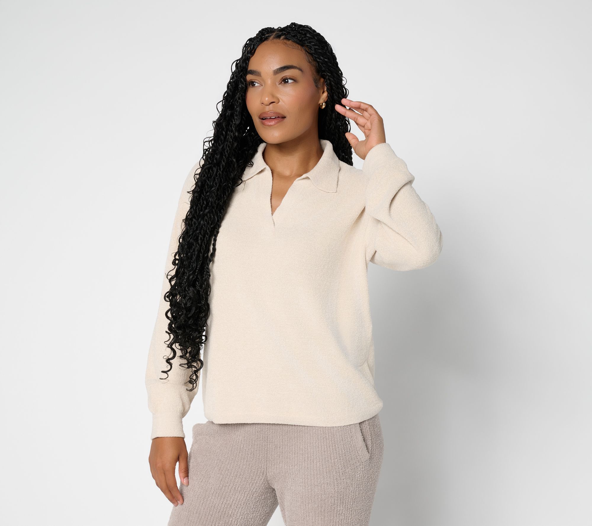 Barefoot Dreams CozyChic Ultra Lite Collared Pullover