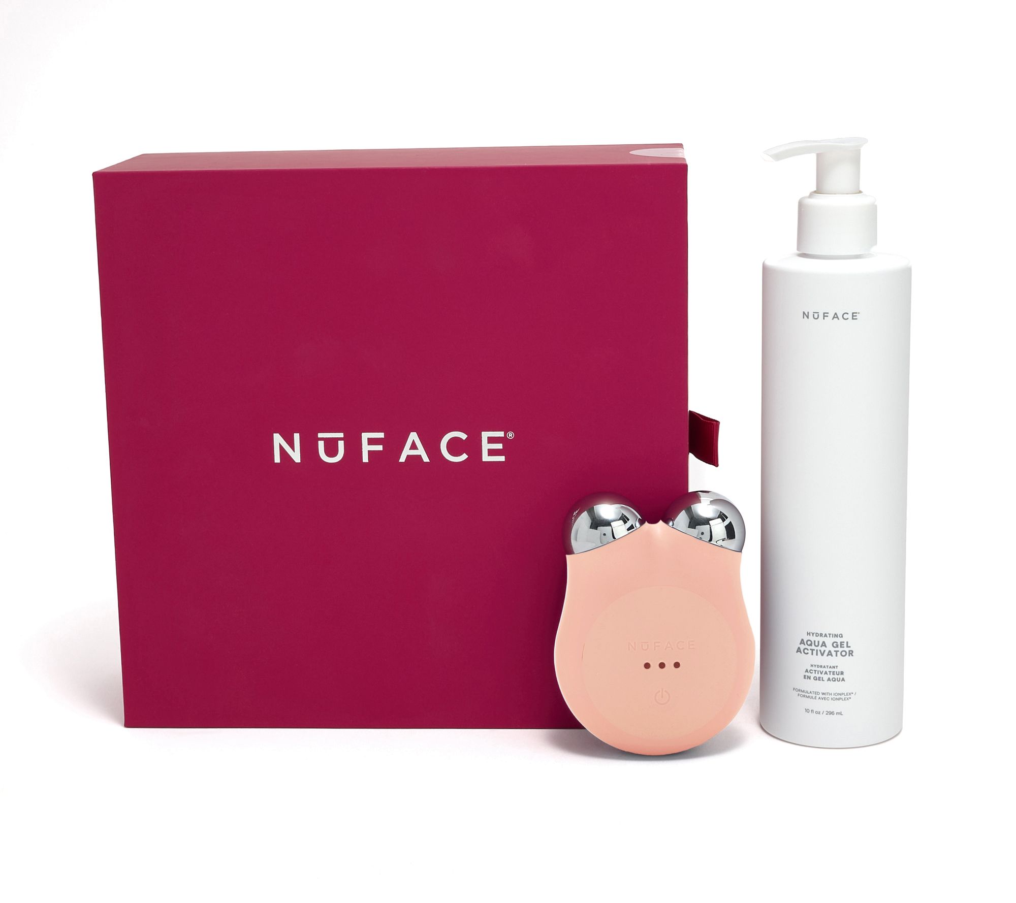 NuFACE Mini+ with 10oz Aqua Gel in Holiday Box Auto-Delivery