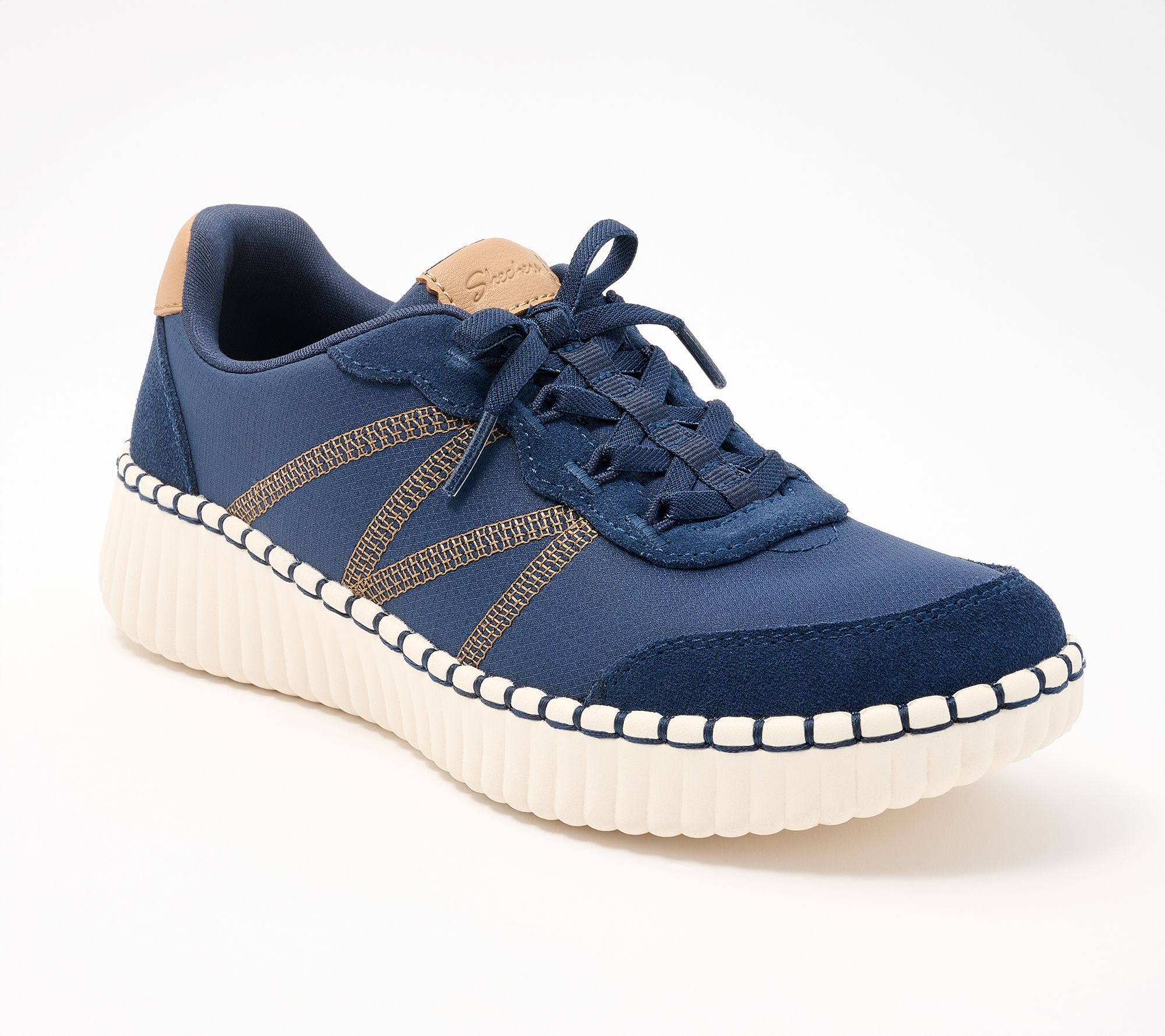 Skechers Wilshire Blvd Ripstop Suede Overlay Sneakers
