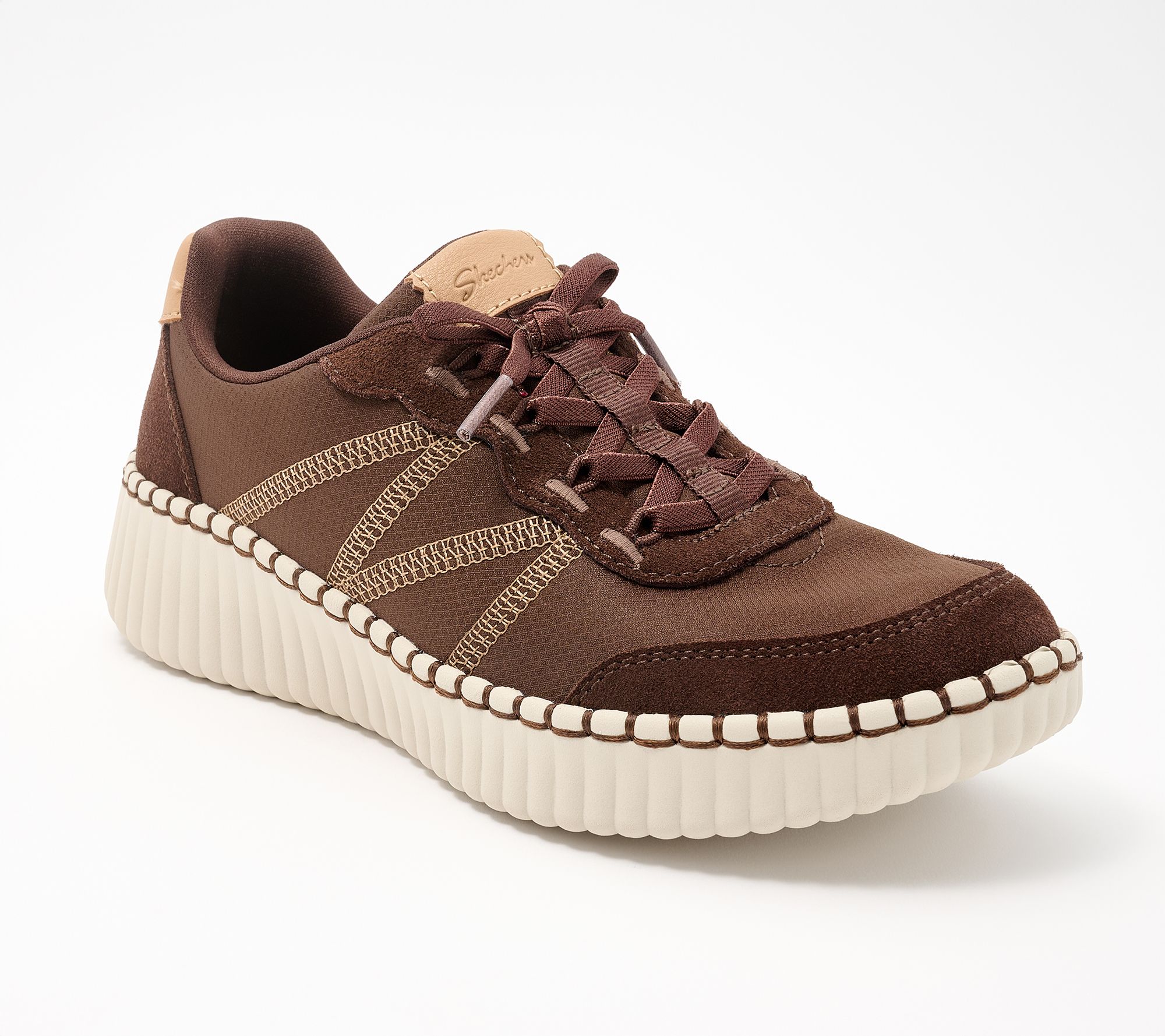 Skechers Wilshire Blvd Ripstop Suede Overlay Sneakers