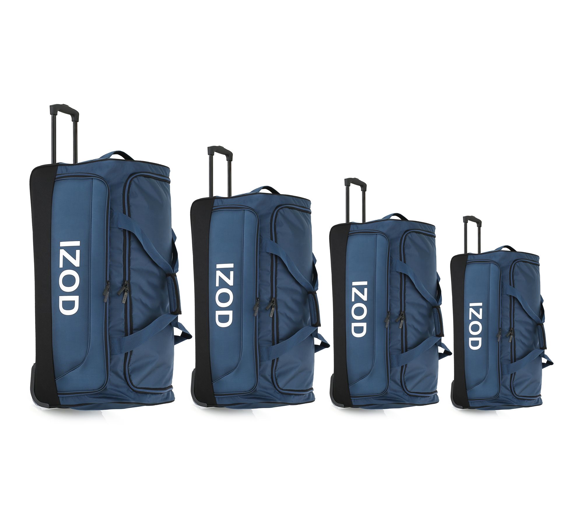 IZOD Katy Travel Rolling Duffel 4-Piece Set - QVC.com