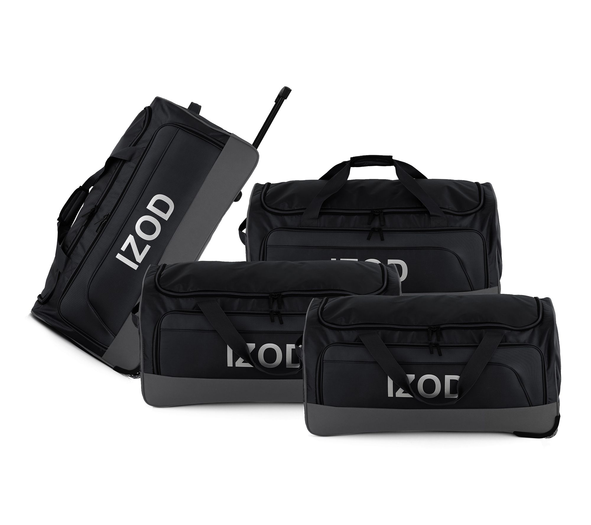 IZOD Katy Travel Rolling Duffel 4-Piece Set