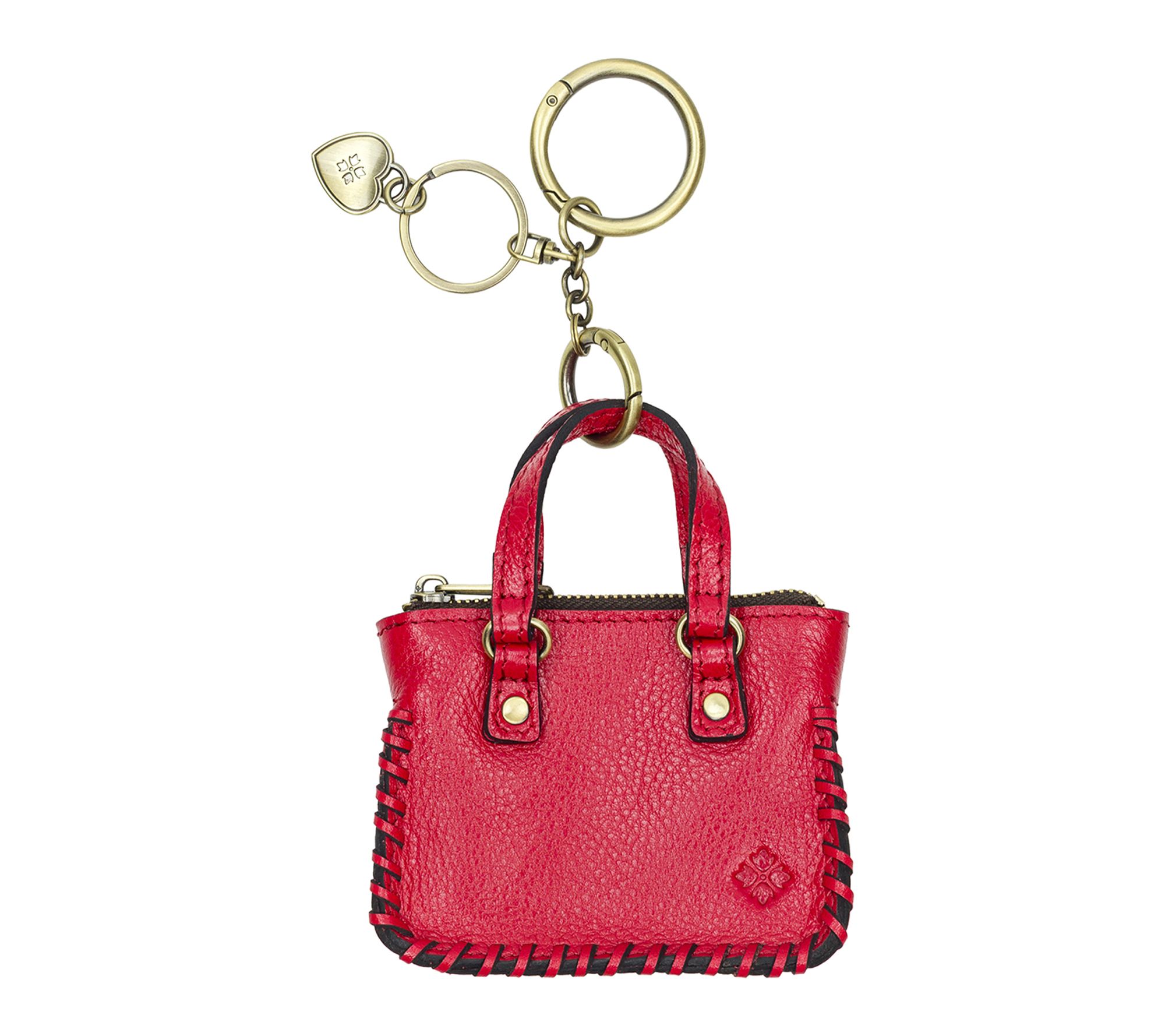  Patricia Nash Micro Brenna Bag Charm - Rugged Natural Grain