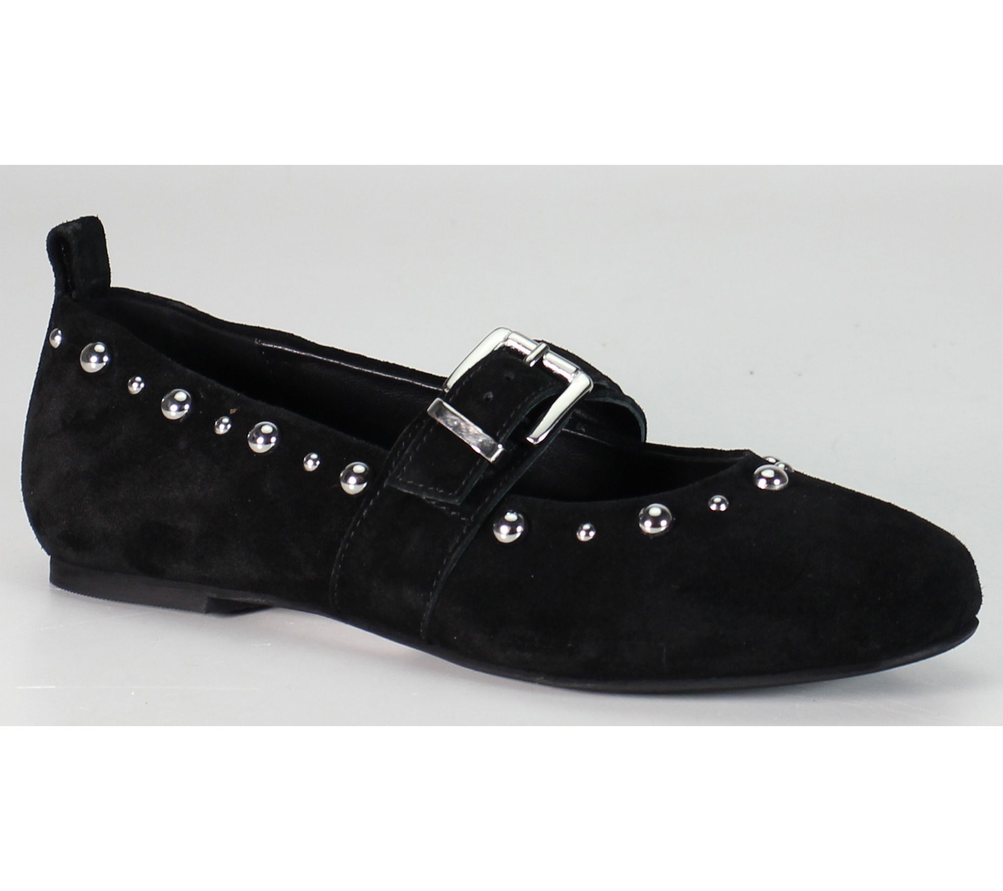 Diba True Suede Mary-Janes with Stud Details -Exec Utive