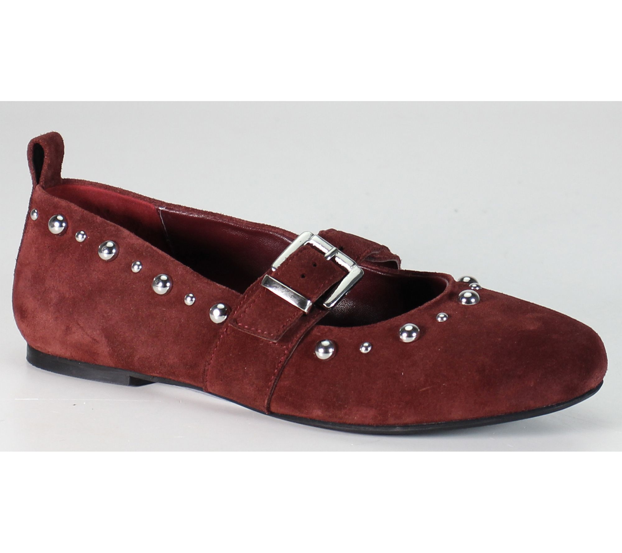 Diba True Suede Mary-Janes with Stud Details -Exec Utive