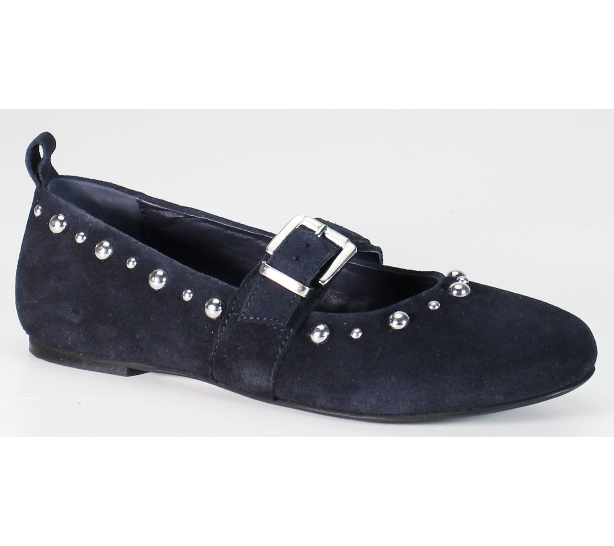 Diba True Suede Mary-Janes with Stud Details -Exec Utive
