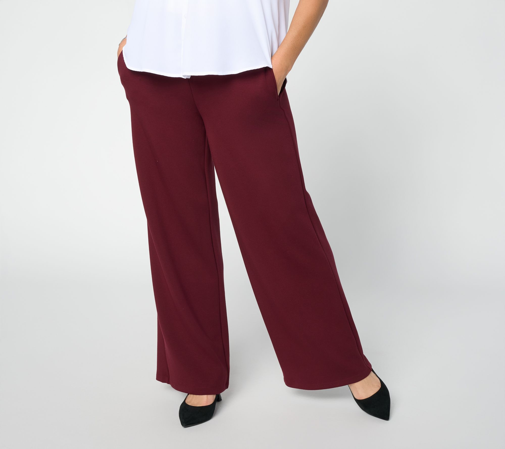 Dennis Basso Regular Aire Luxe Pull On Pants w/ on Seam Pockets