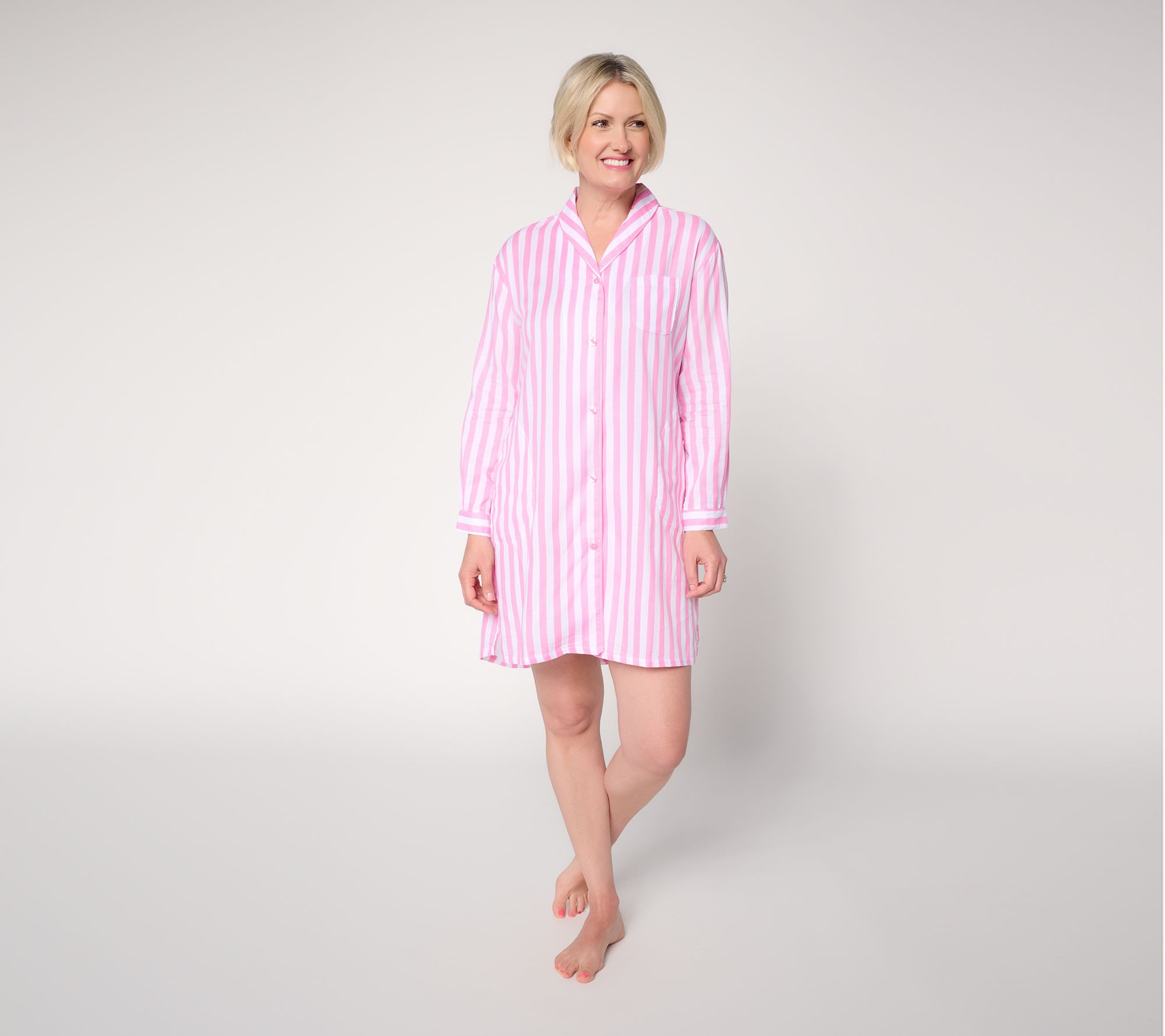 "As Is" MUK LUKS Dreamweave Shawl Collar Sleepshirt