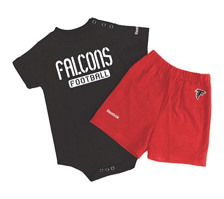NFL Atlanta Falcons Newborn Shorts-Over-Crew Set 