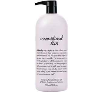 philosophy unconditional love super-size bath & shower gel, 32 oz. - A209835