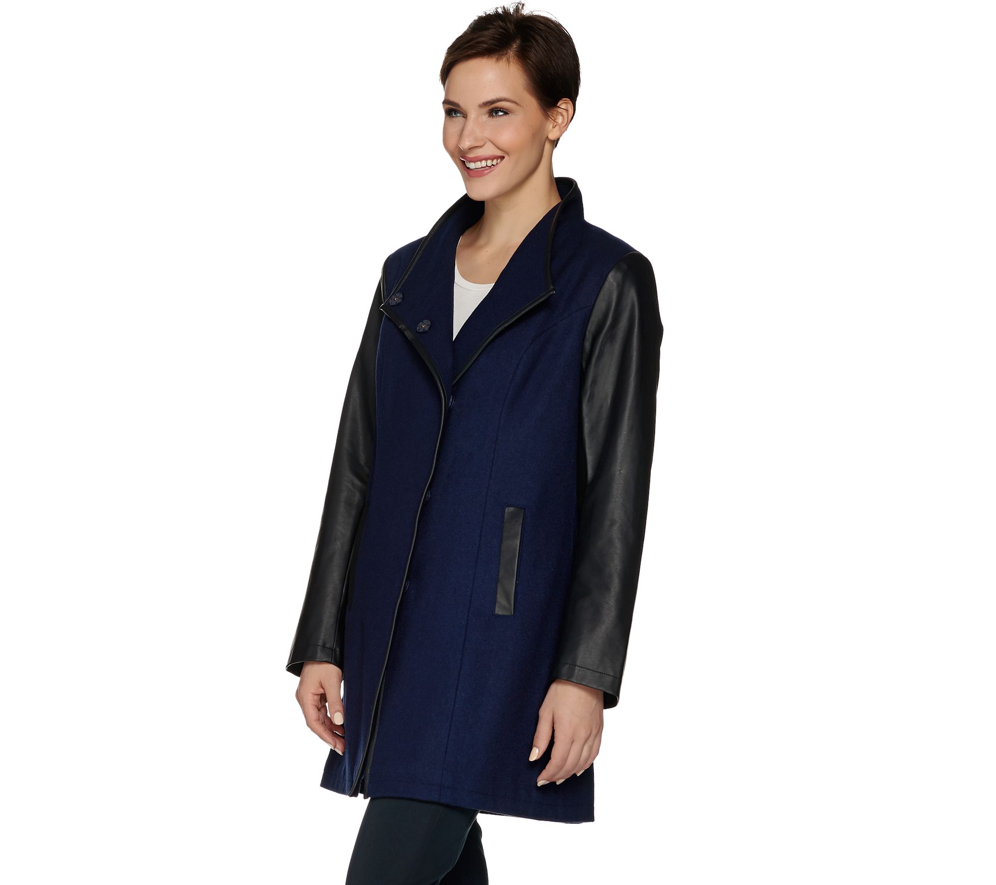 Guess envelope collar on sale coat