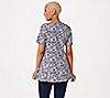 "As Is" Denim & Co. Regular Printed Jersey Fit & Flare Top, 1 of 3