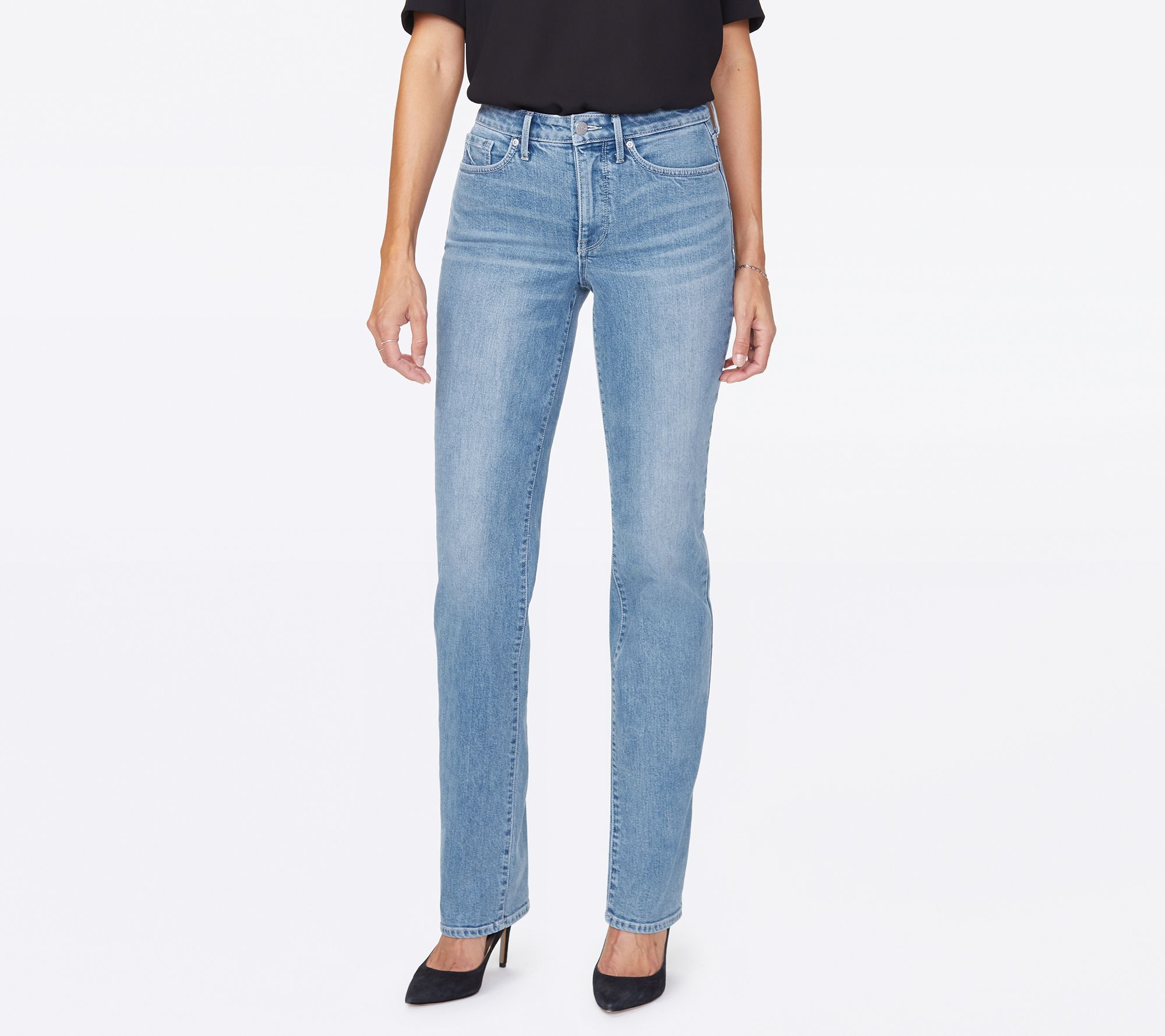 NYDJ Relaxed Straight Jeans - Juno - QVC.com