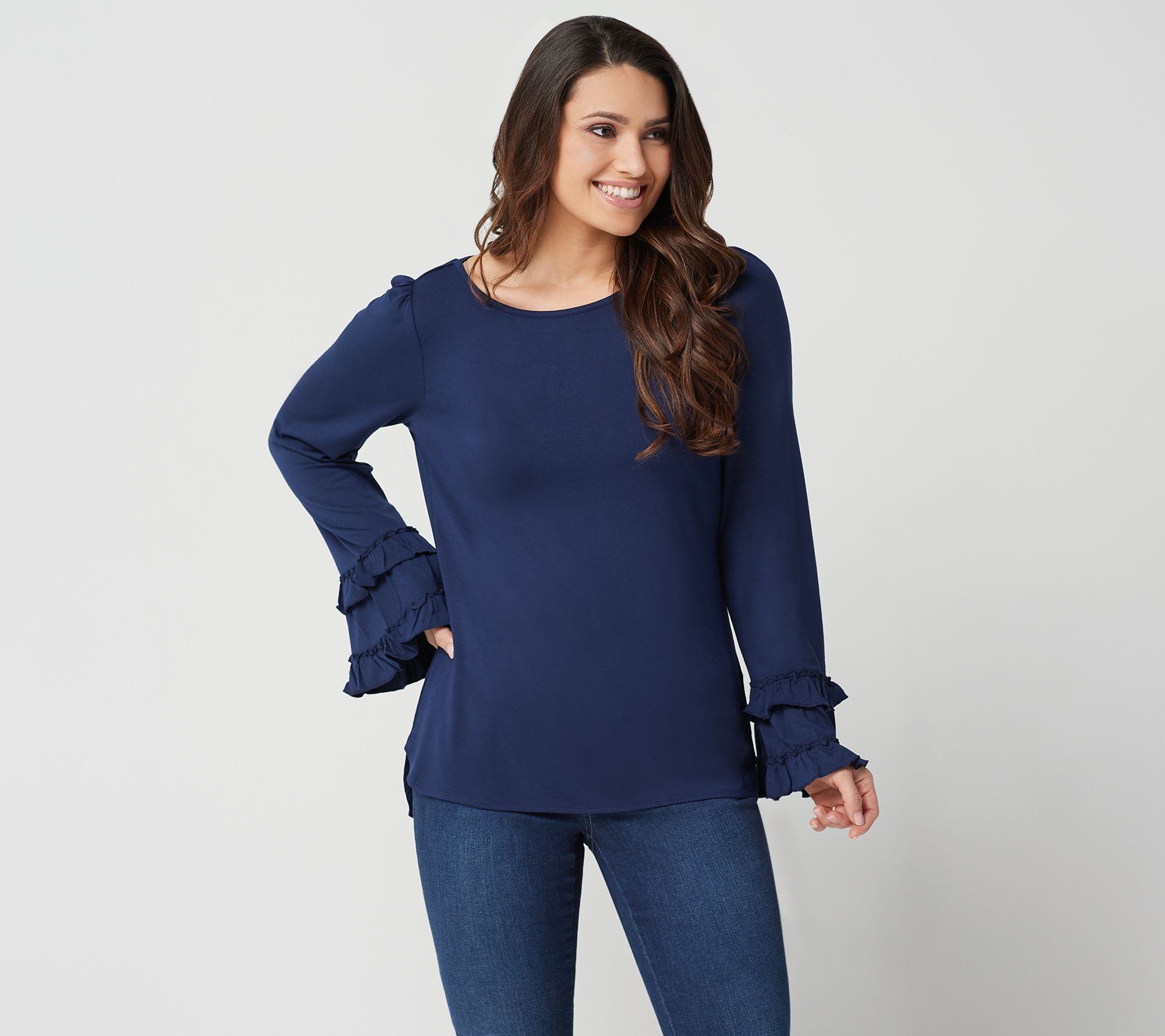 high low bell sleeve