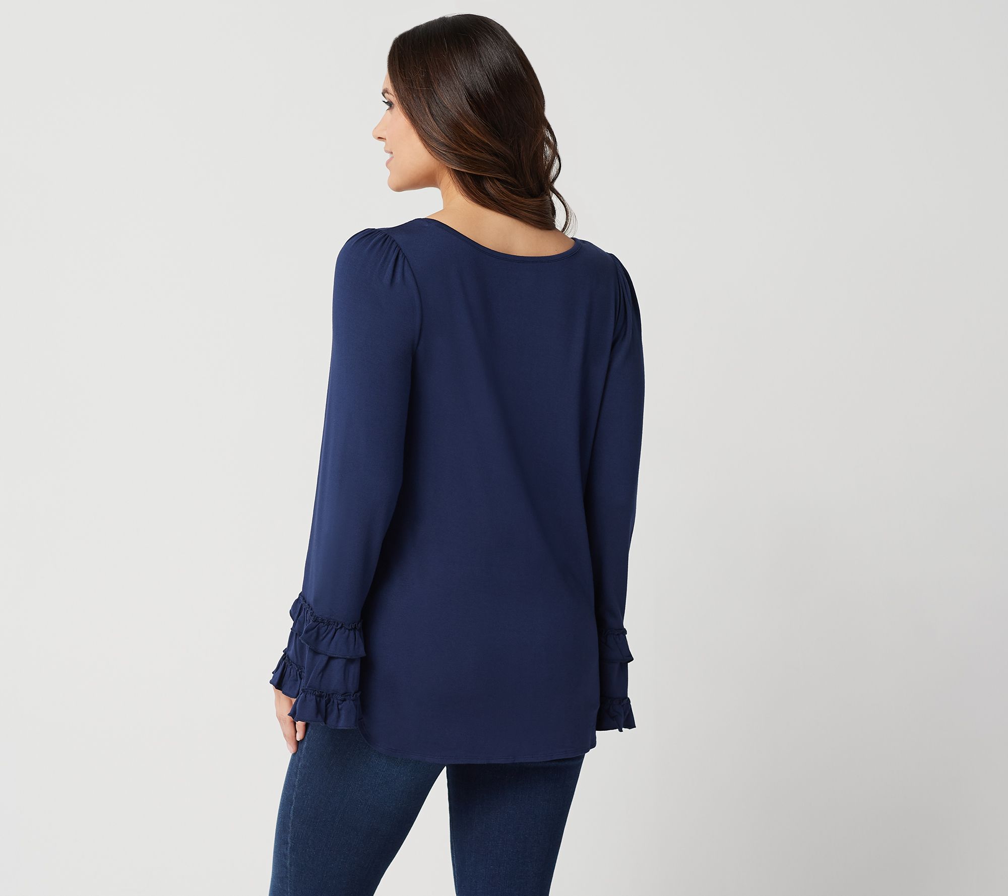 high low bell sleeve