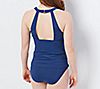 Jantzen High-Neck and High-Back Tankini Swimsuit Set, 1 of 4
