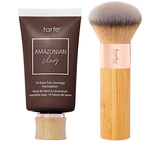 tarte Amazonian Clay 16-Hr Full Coverage Foundation with Brush