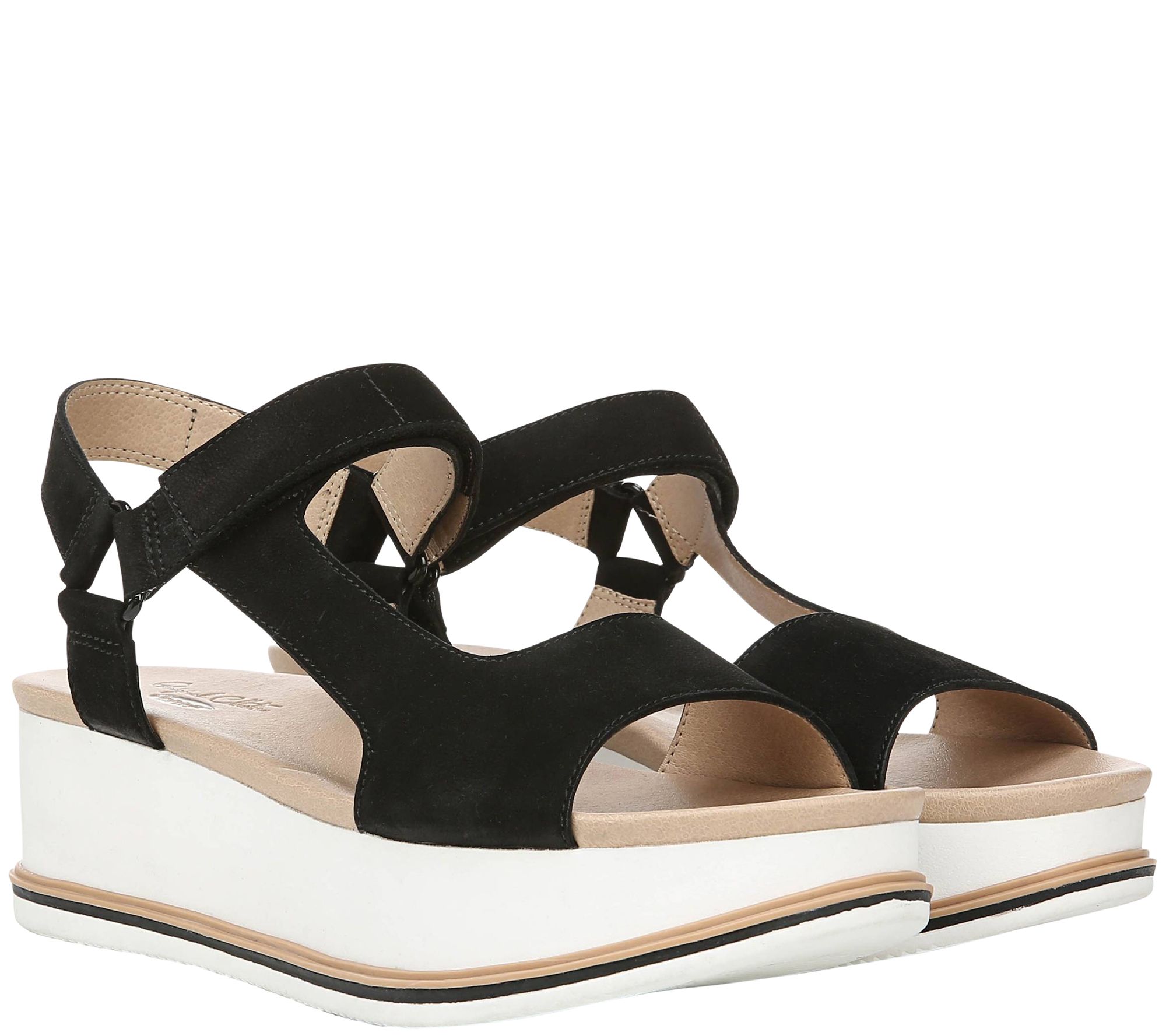 Dr. Scholl's Platform Wedge Sandals - If You Can - QVC.com