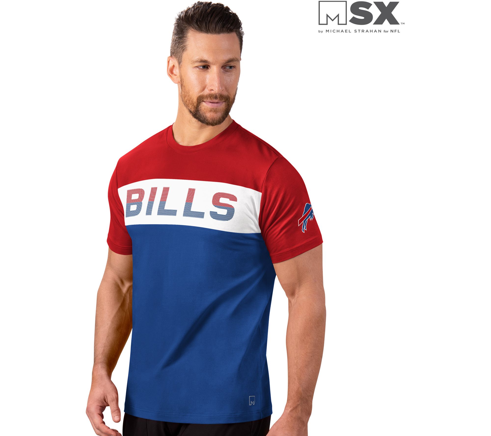 Football Fan Shop MSX by Michael Strahan Men's Teamwork Short-Sleeve Tee - Patriots