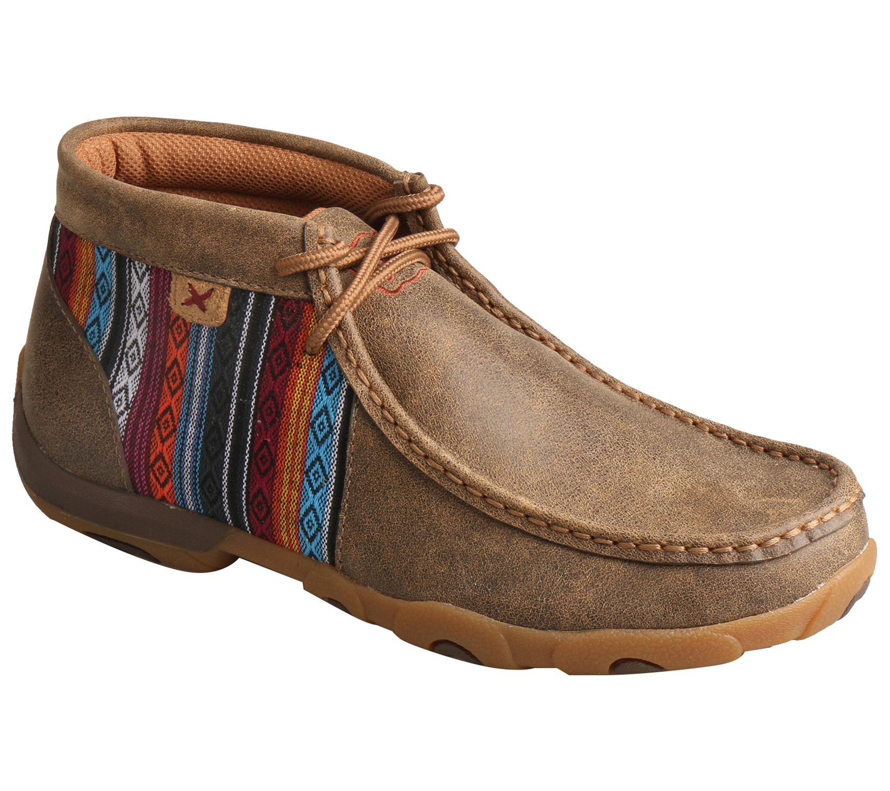 Twisted X Women's Bomber Multi Leather Chukka D riving Mocs