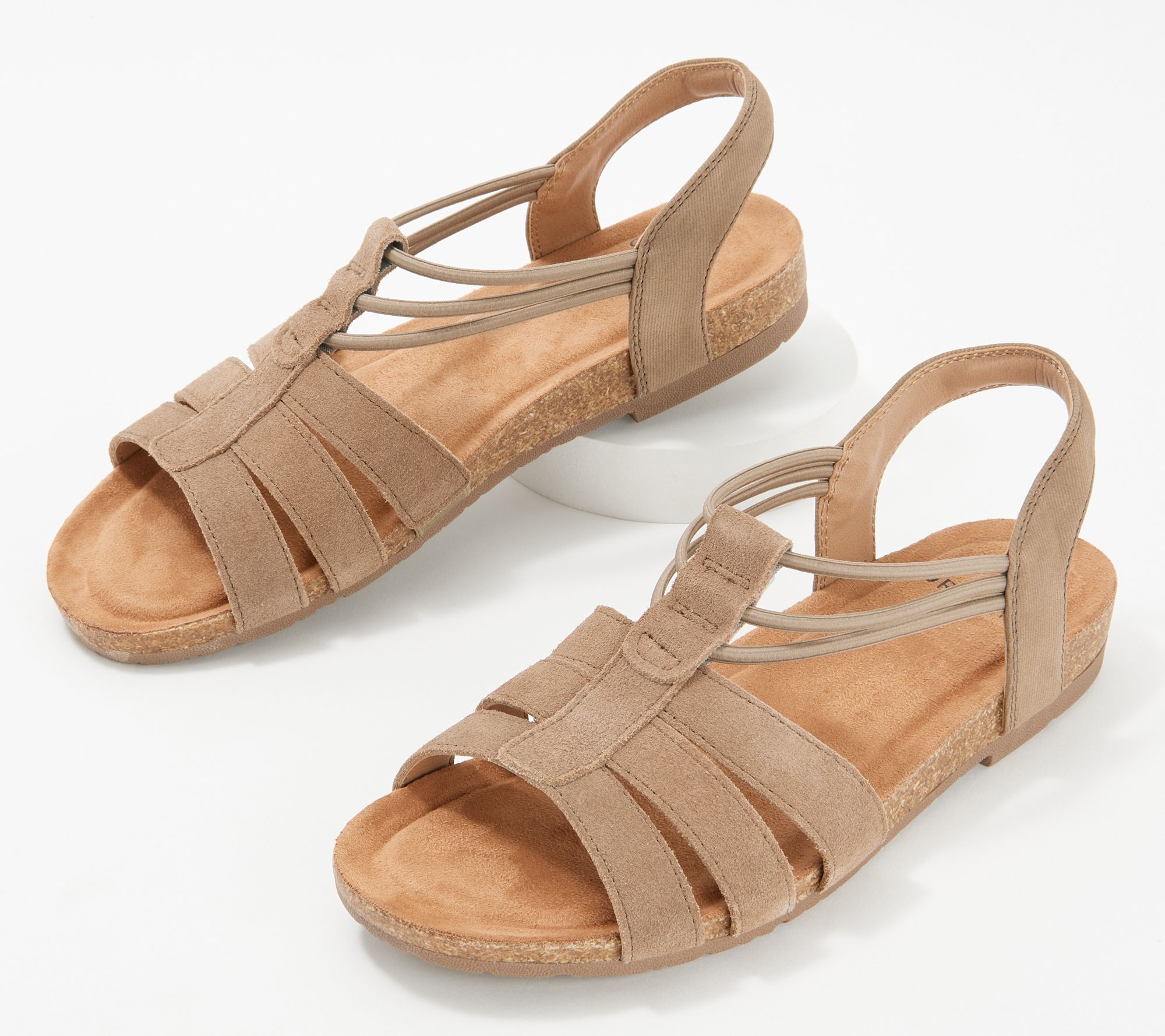 Earth Origins Leather Sling-Back Sandals - Laney