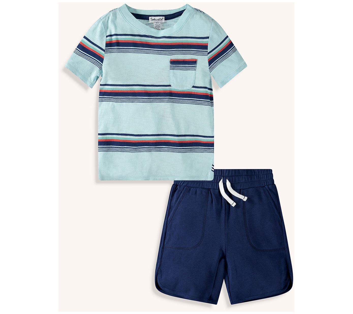 Splendid Youth Boys Bright Stripe Tee Set - QVC.com