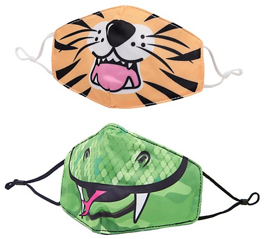 OMG Accessories Snake & Tiger Face Covering Set