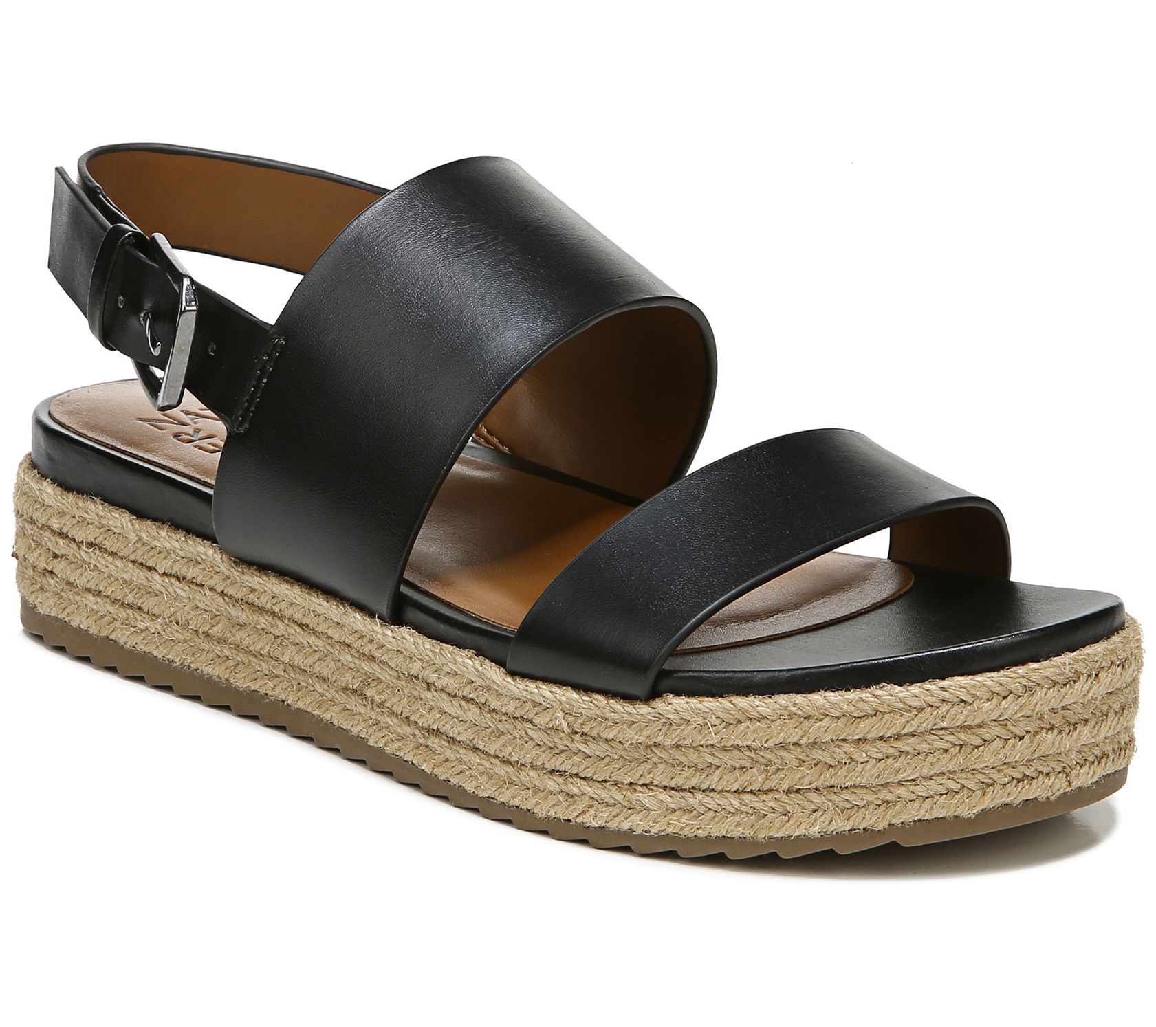 Naturalizer Flatform Buckle Slingbacks Sandals- Patience - QVC.com