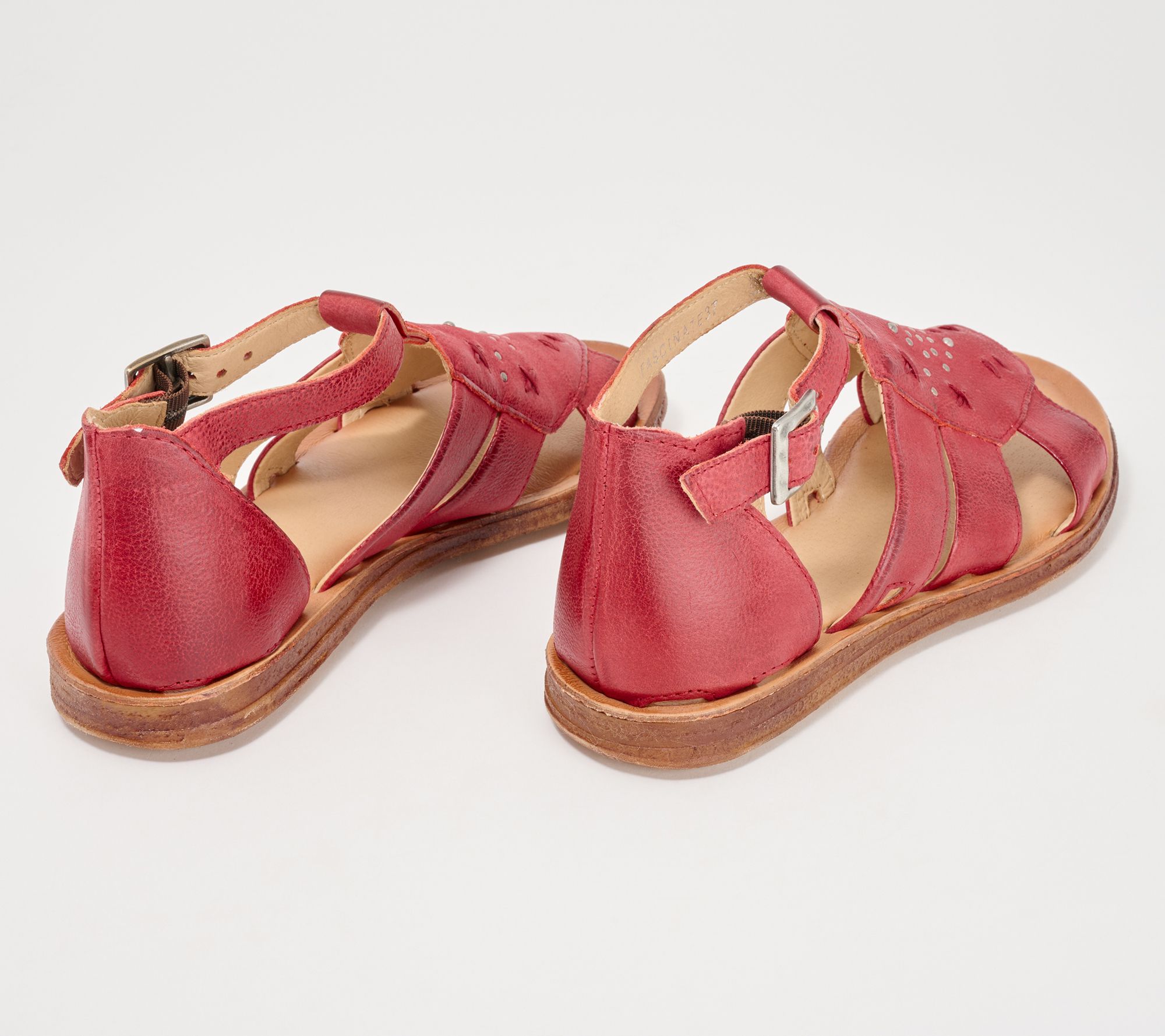 Qvc deals red sandals