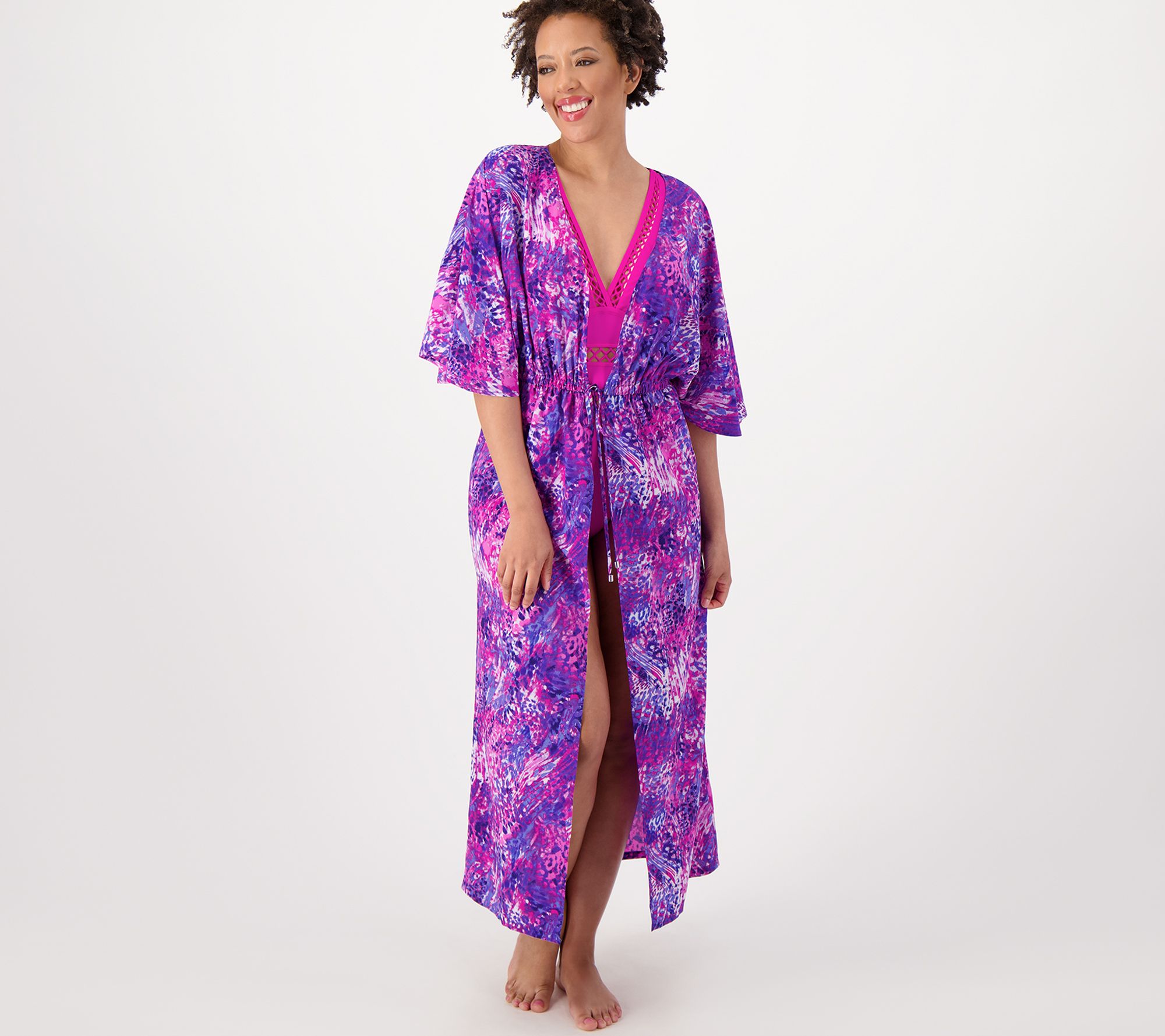 "As Is" Belle Beach by Kim Gravel Reg Tie Front Cover-Up