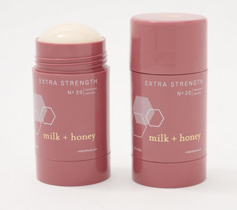 milk + honey Coconut Vanilla Extra Strength Aluminum-Free Deodorant Duo
