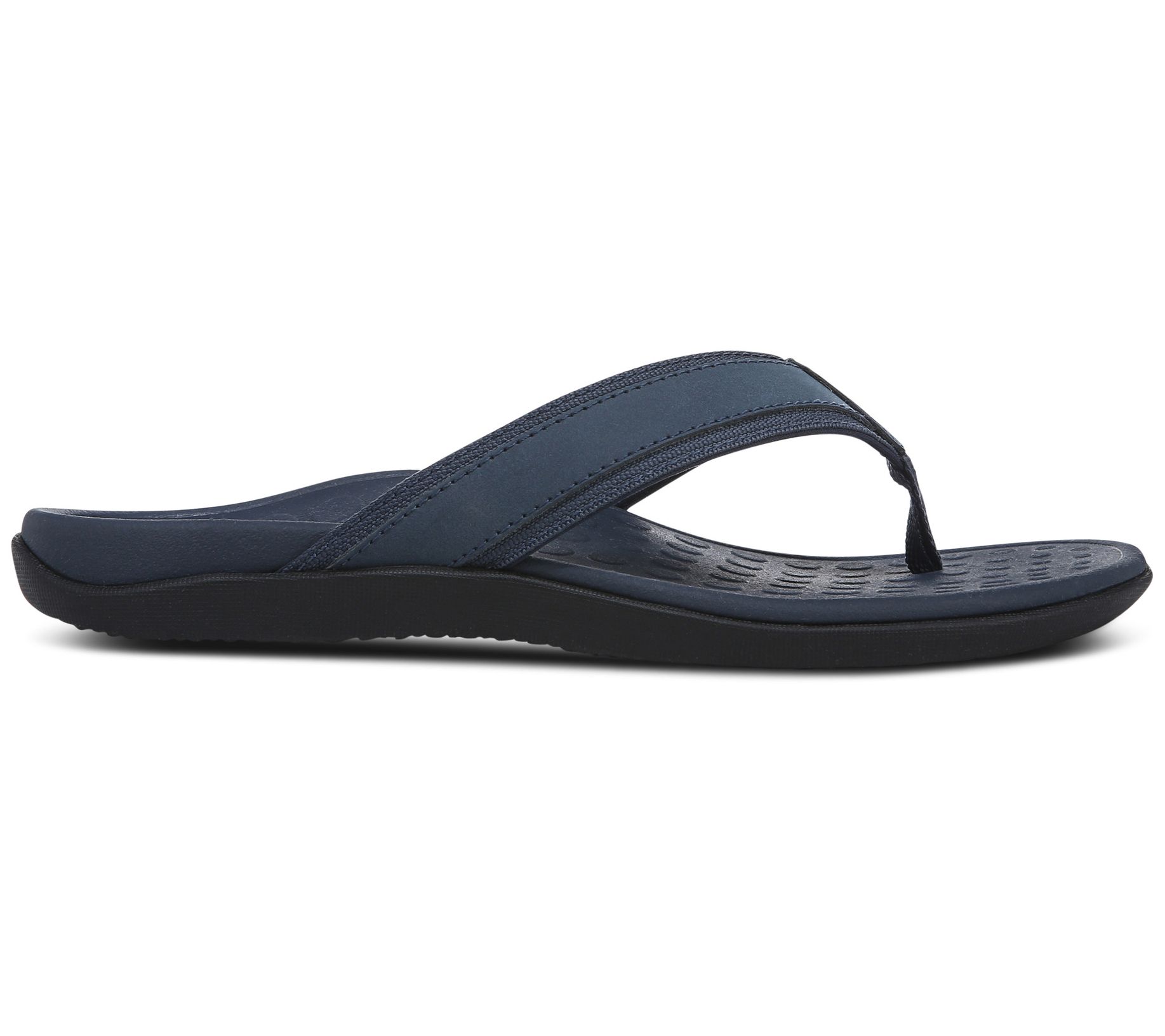 Vionic Men's Leather Thong Sandals - Tide - QVC.com