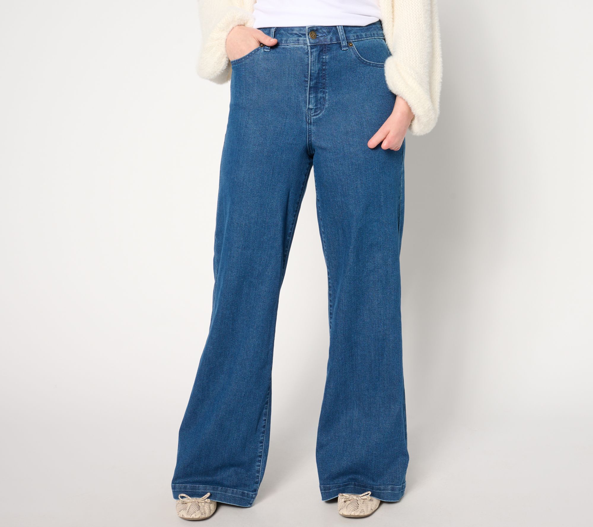 Me by Jennie Garth Petite Indigo Relaxed Fit Jeans