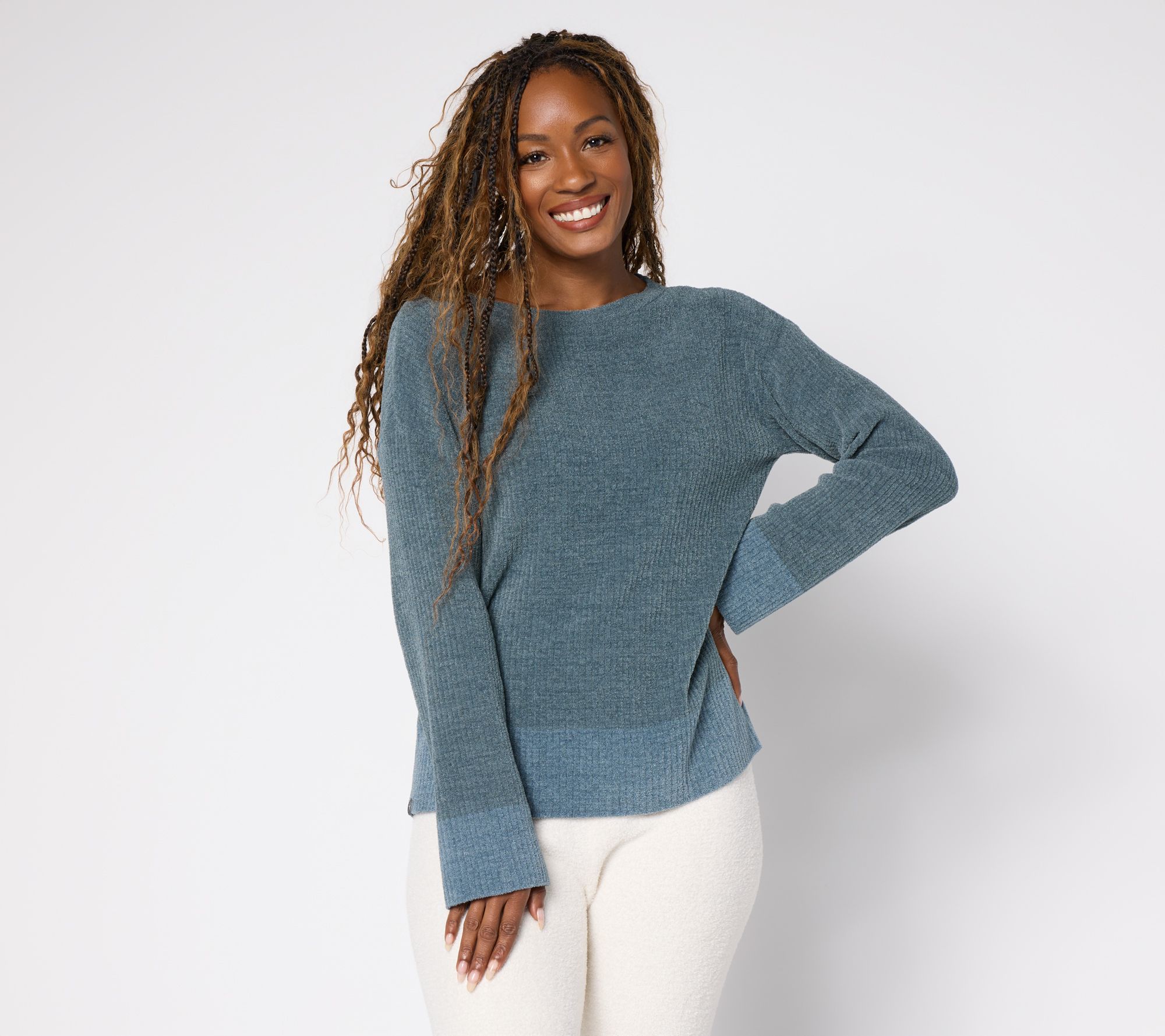 Barefoot Dreams CozyChic Ultra Lite Boatneck Pullover