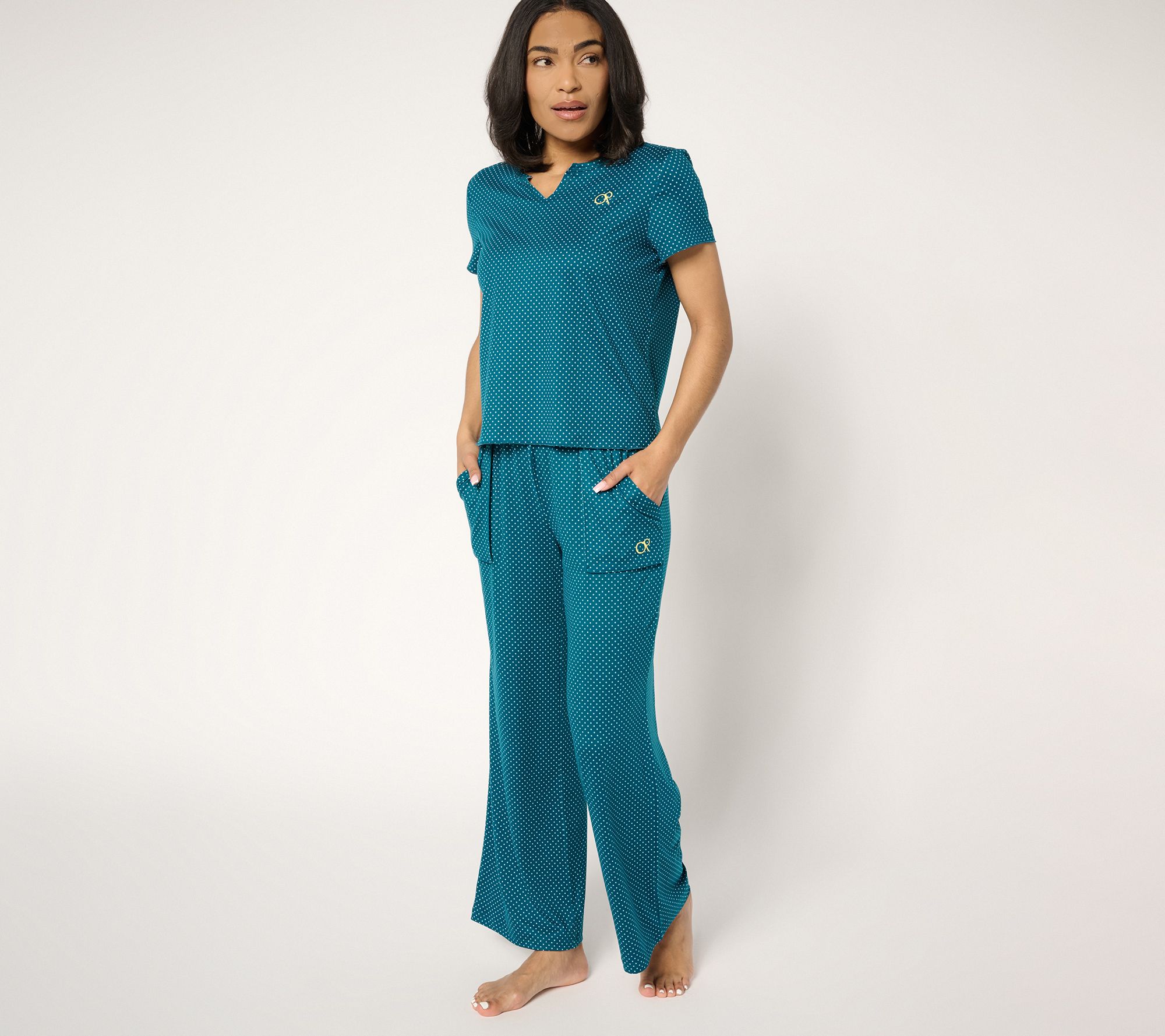  Ocean Pacific Short Sleeve and Pant Lounge Set