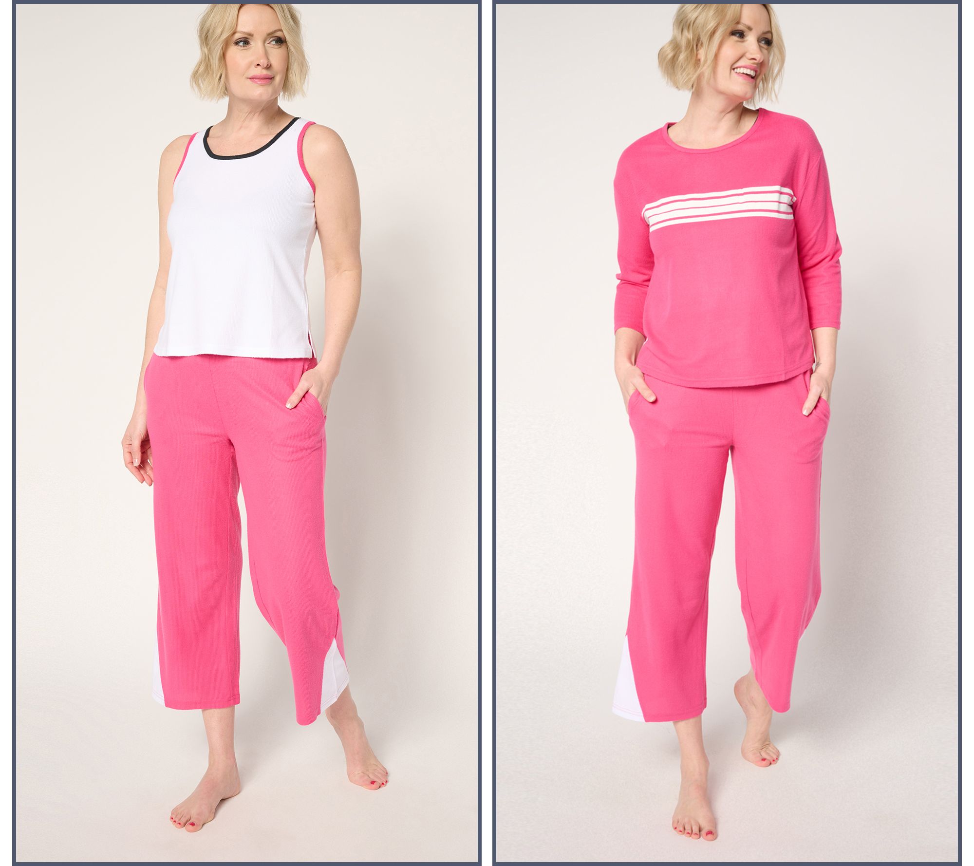  MUK LUKS Waffle Knit 3-Piece Lounge Set