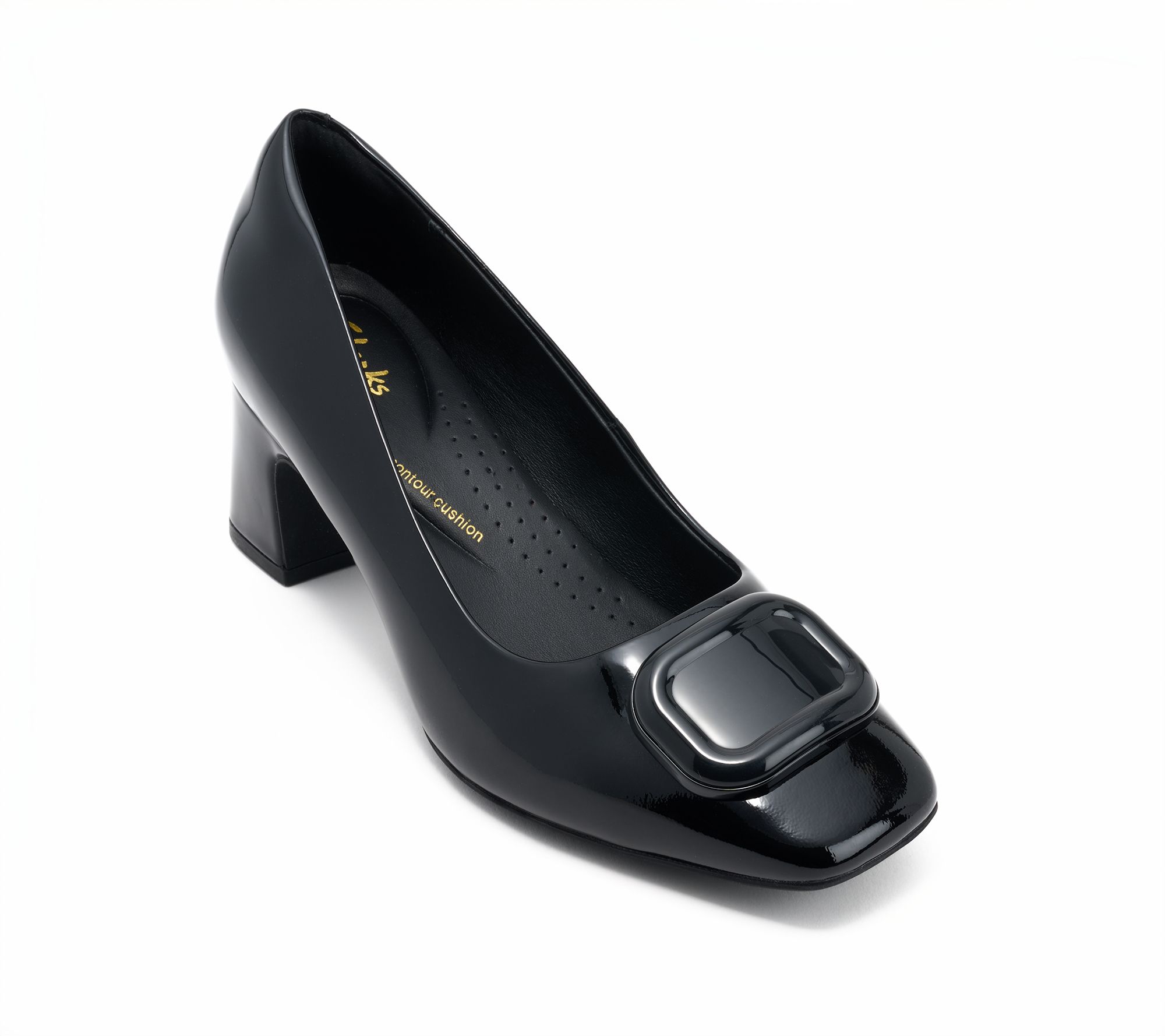Clarks Signature Leather Pumps -Fernie Trim
