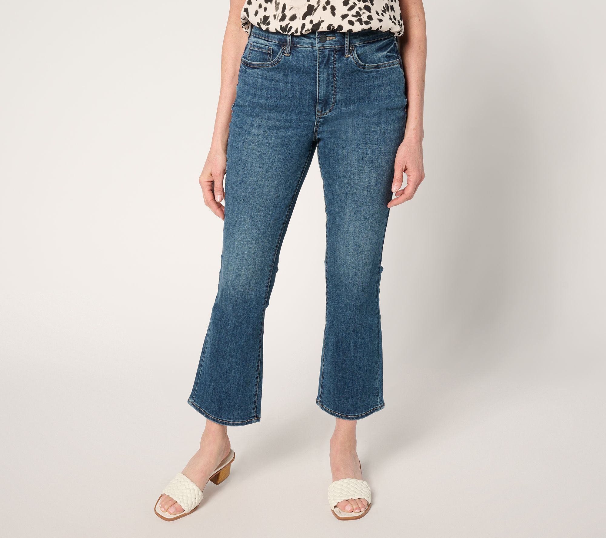 "As Is" NYDJ High Rise Pet Billie Ankle Jeans with Cool Embrace