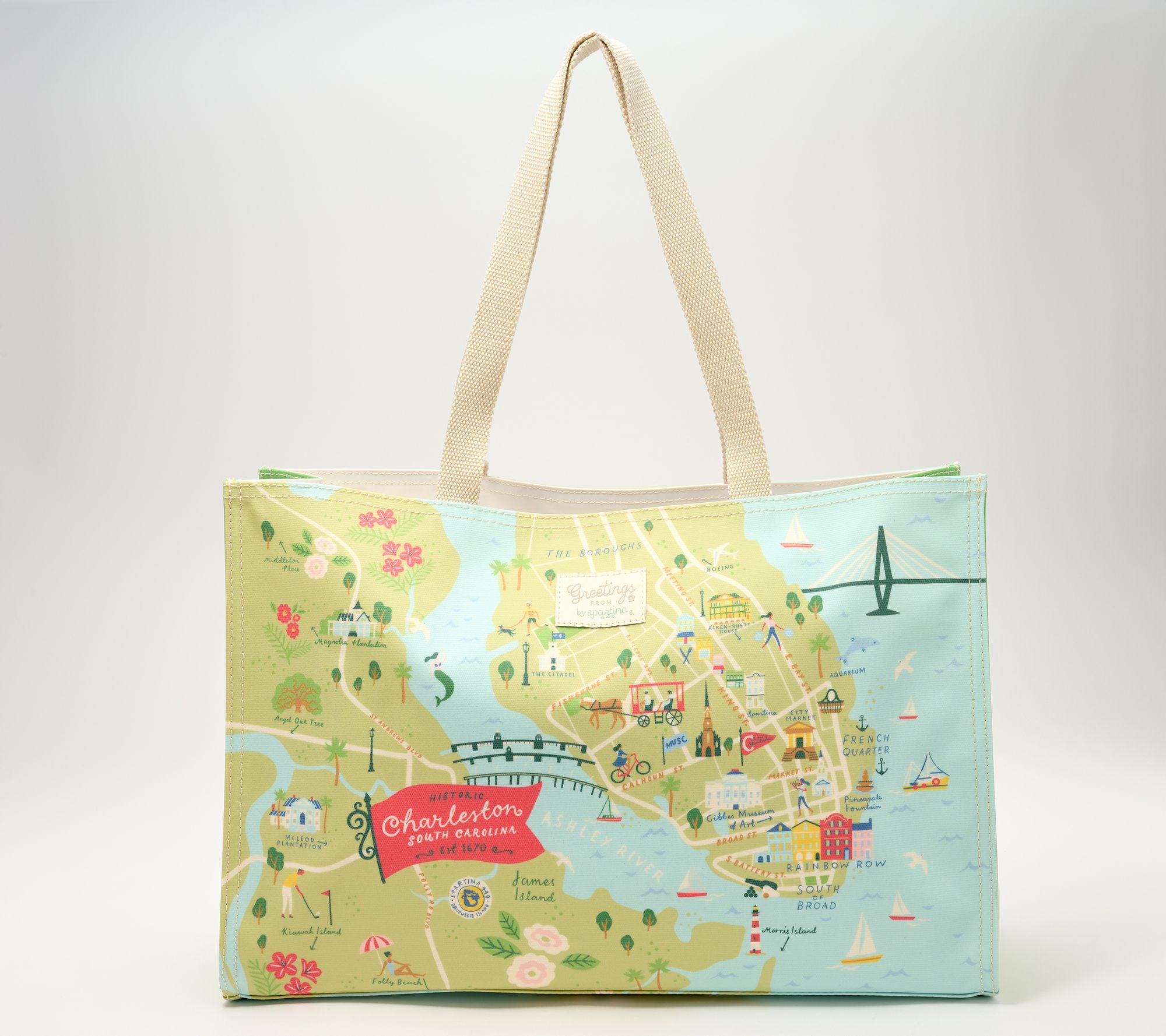 Spartina 449 "Greetings From" Market Tote