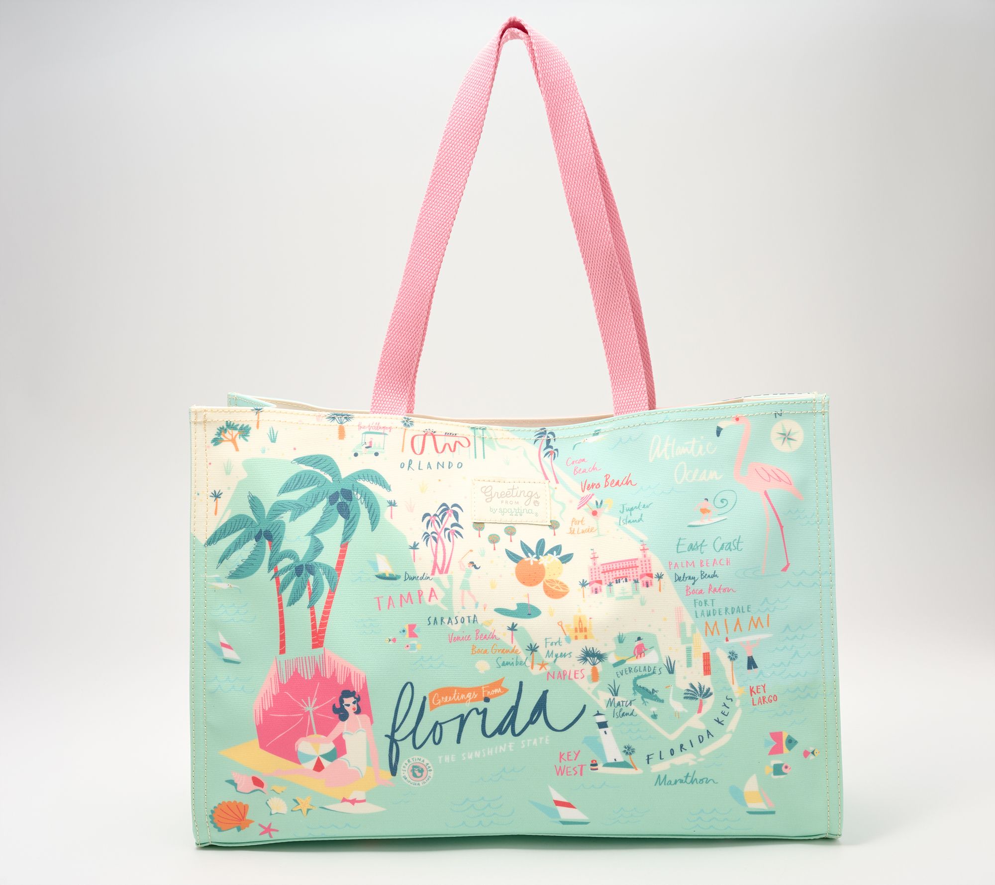 Spartina 449 "Greetings From" Market Tote