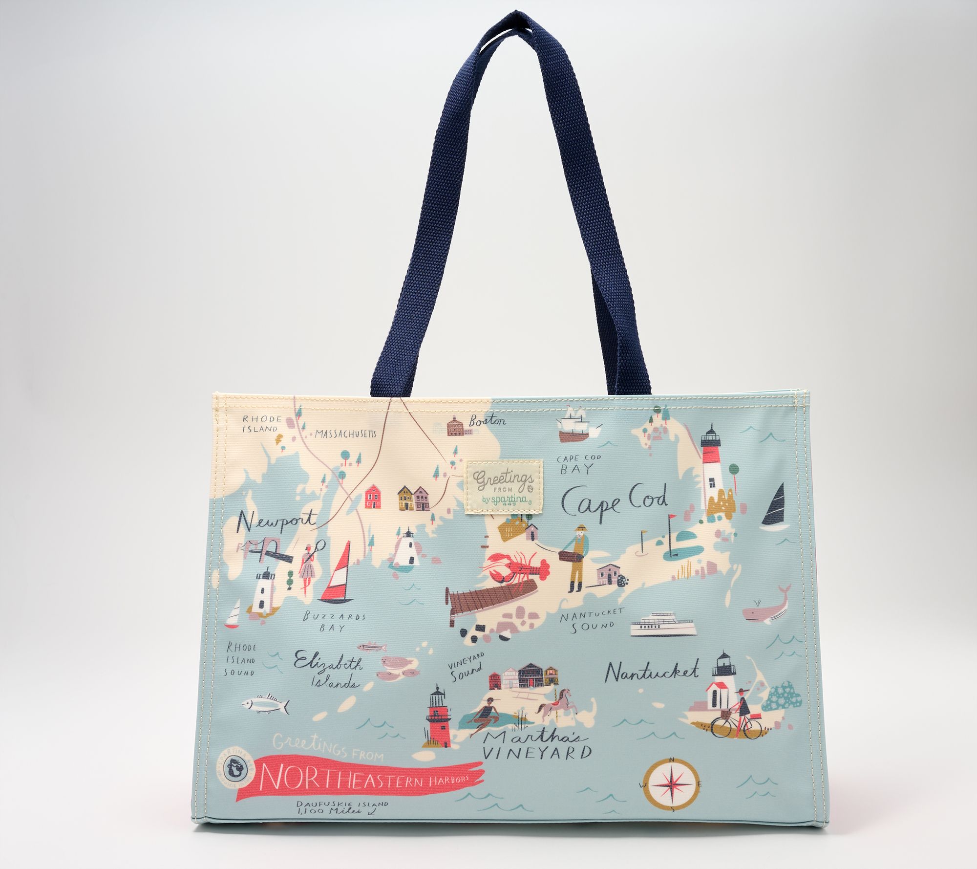 Spartina 449 "Greetings From" Market Tote