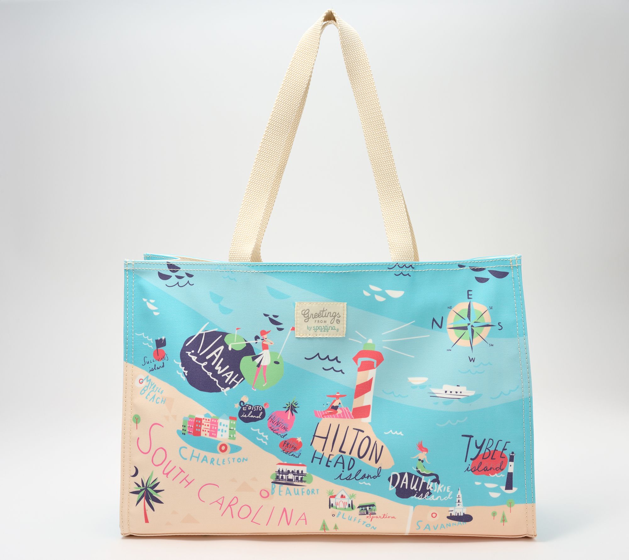 Spartina 449 "Greetings From" Market Tote