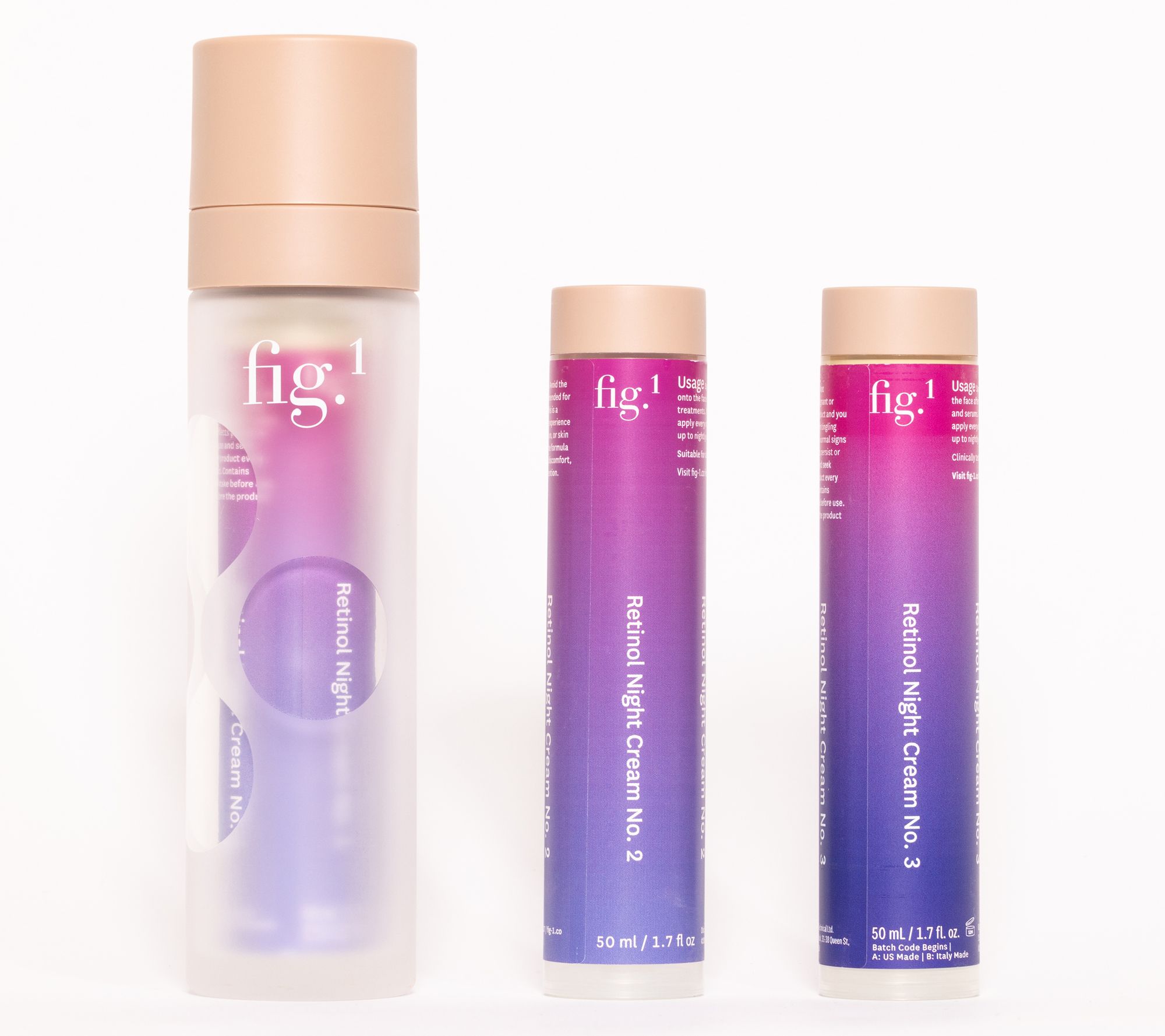 Fig.1 Retinol Night Cream System Level Up Set: 1-3