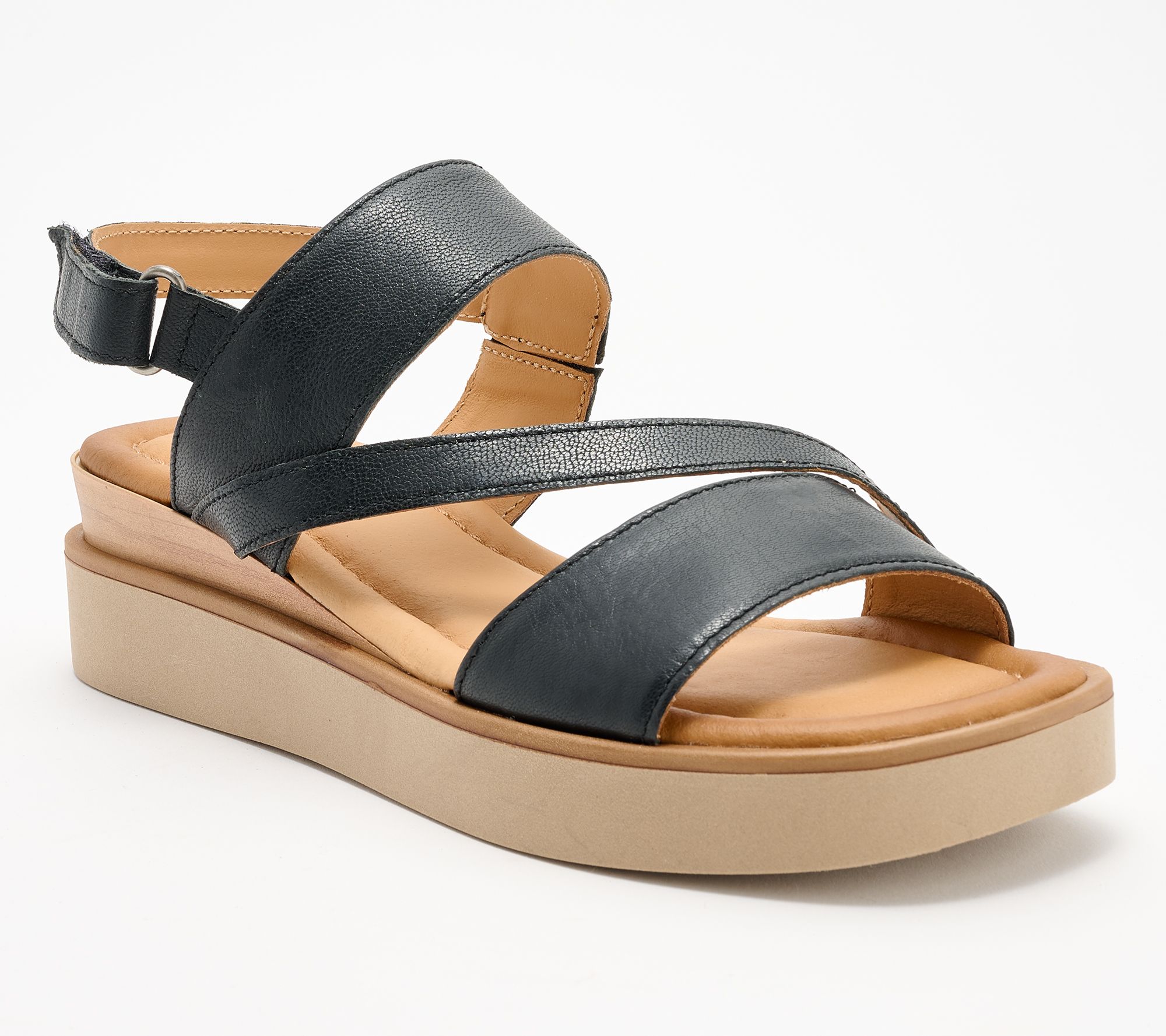"As Is" Miz Mooz Leather Adjustable Sandals - Shorey