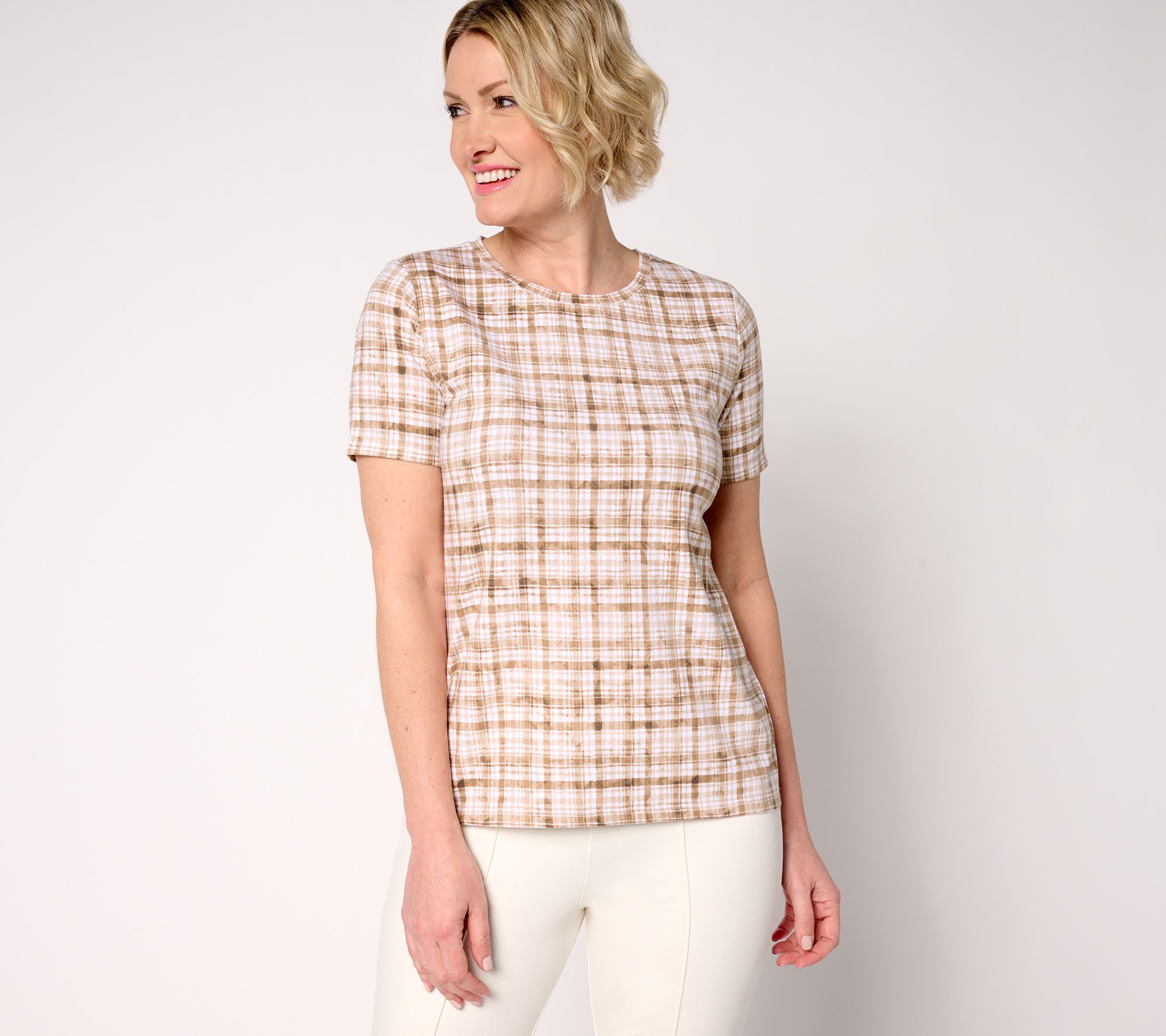 "As Is" Isaac Mizrahi Live! A-la-Modal Printed Short Sleeve Tee