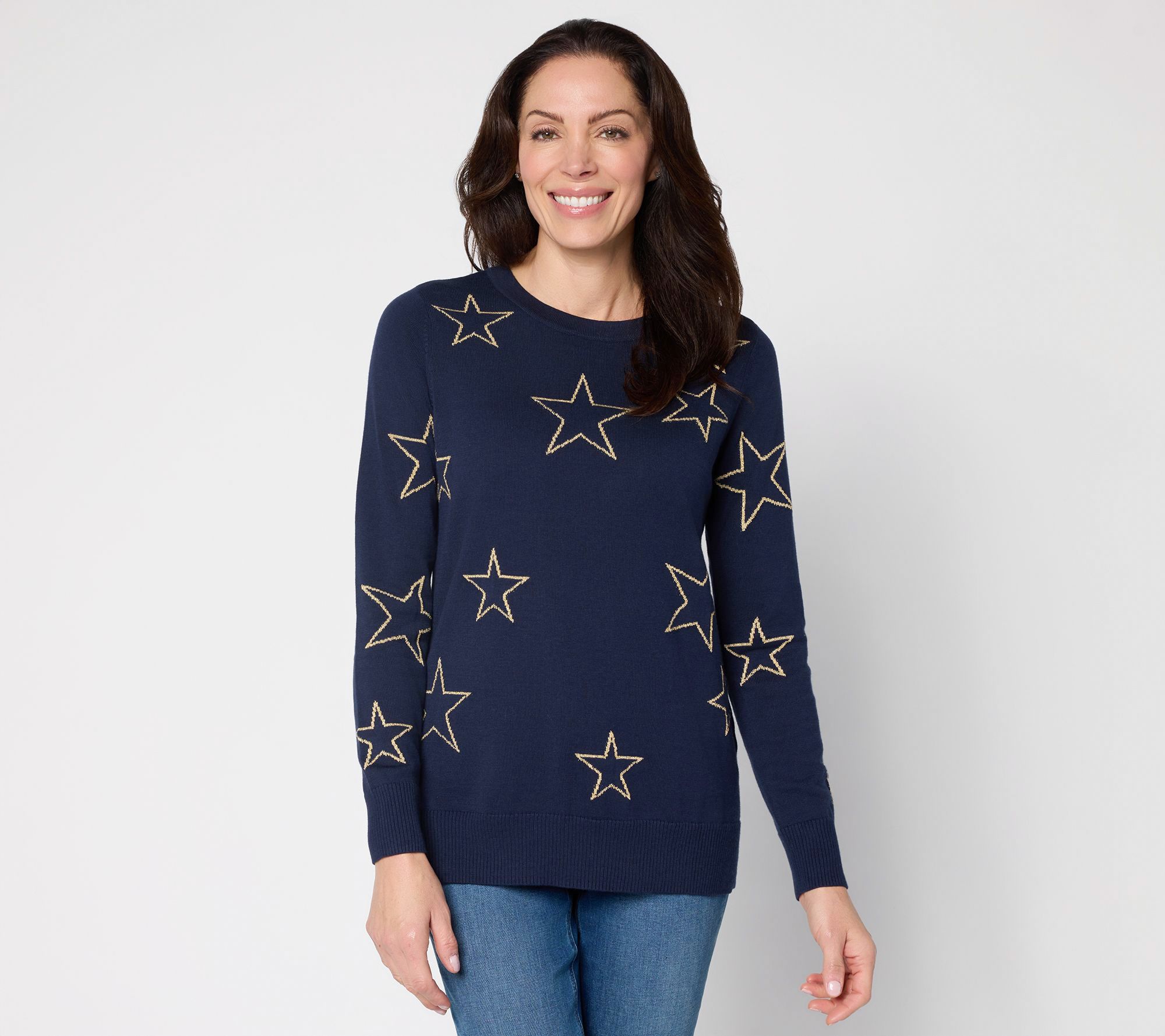 Belle by Kim Gravel Sketchy Open Shining Star Sweater