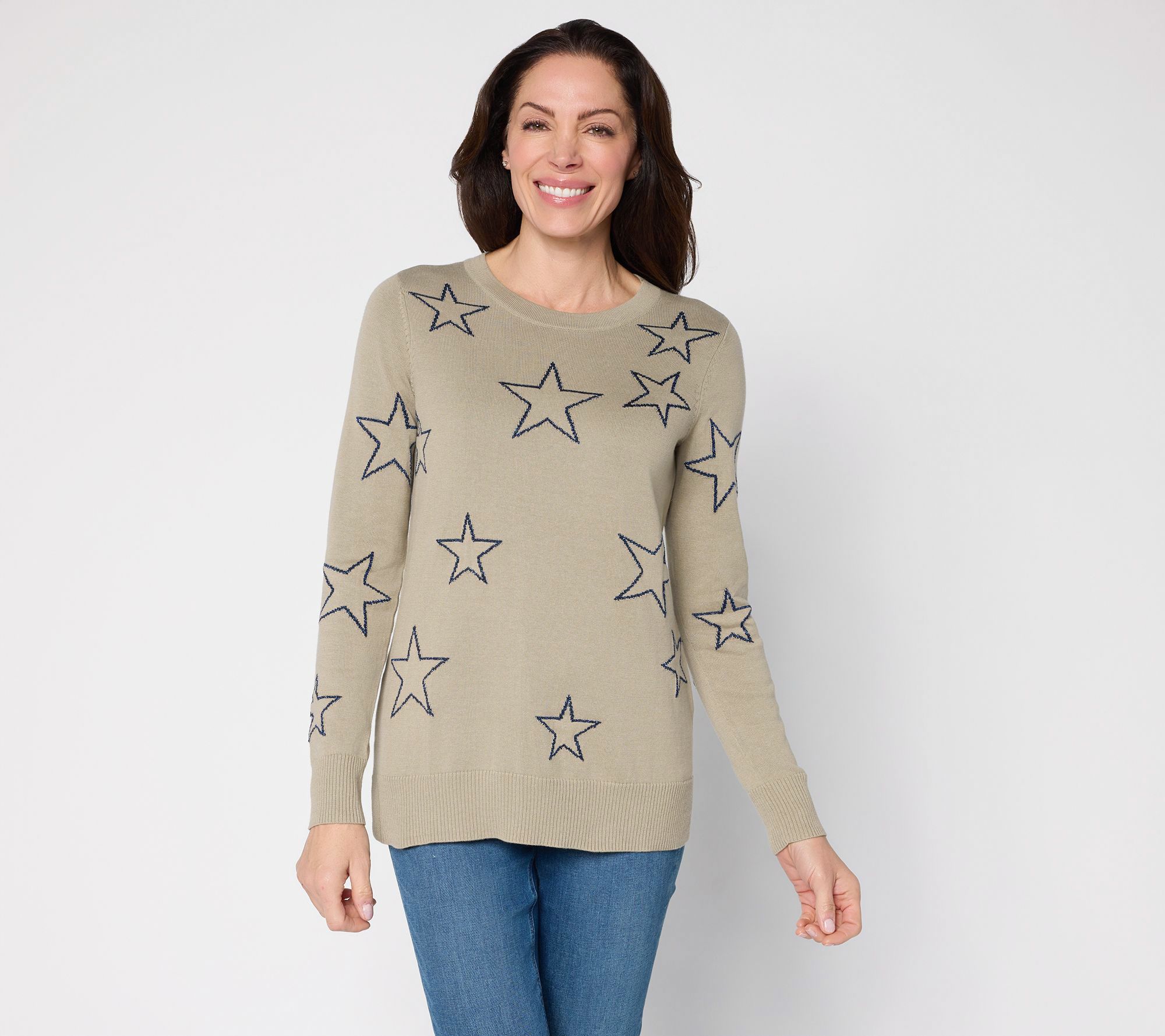 Belle by Kim Gravel Sketchy Open Shining Star Sweater