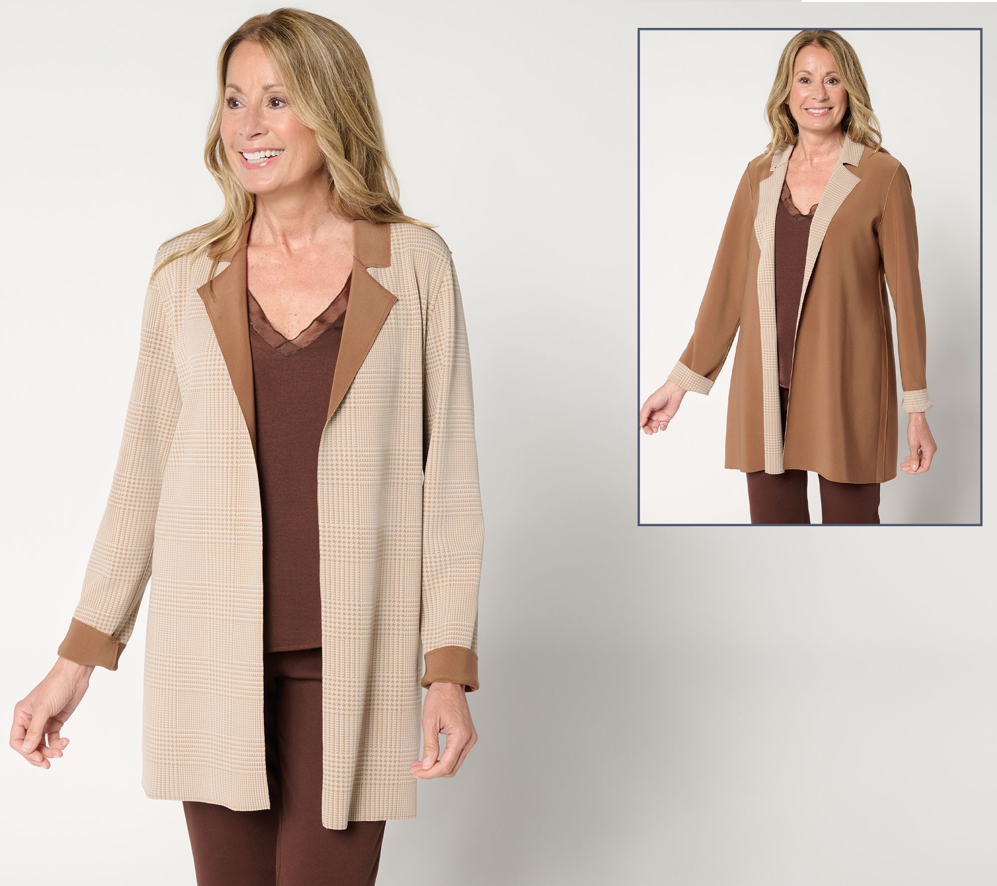 "As Is" GRAVER Susan Graver Printed LK Fusion Plus Reg Reverse Duster